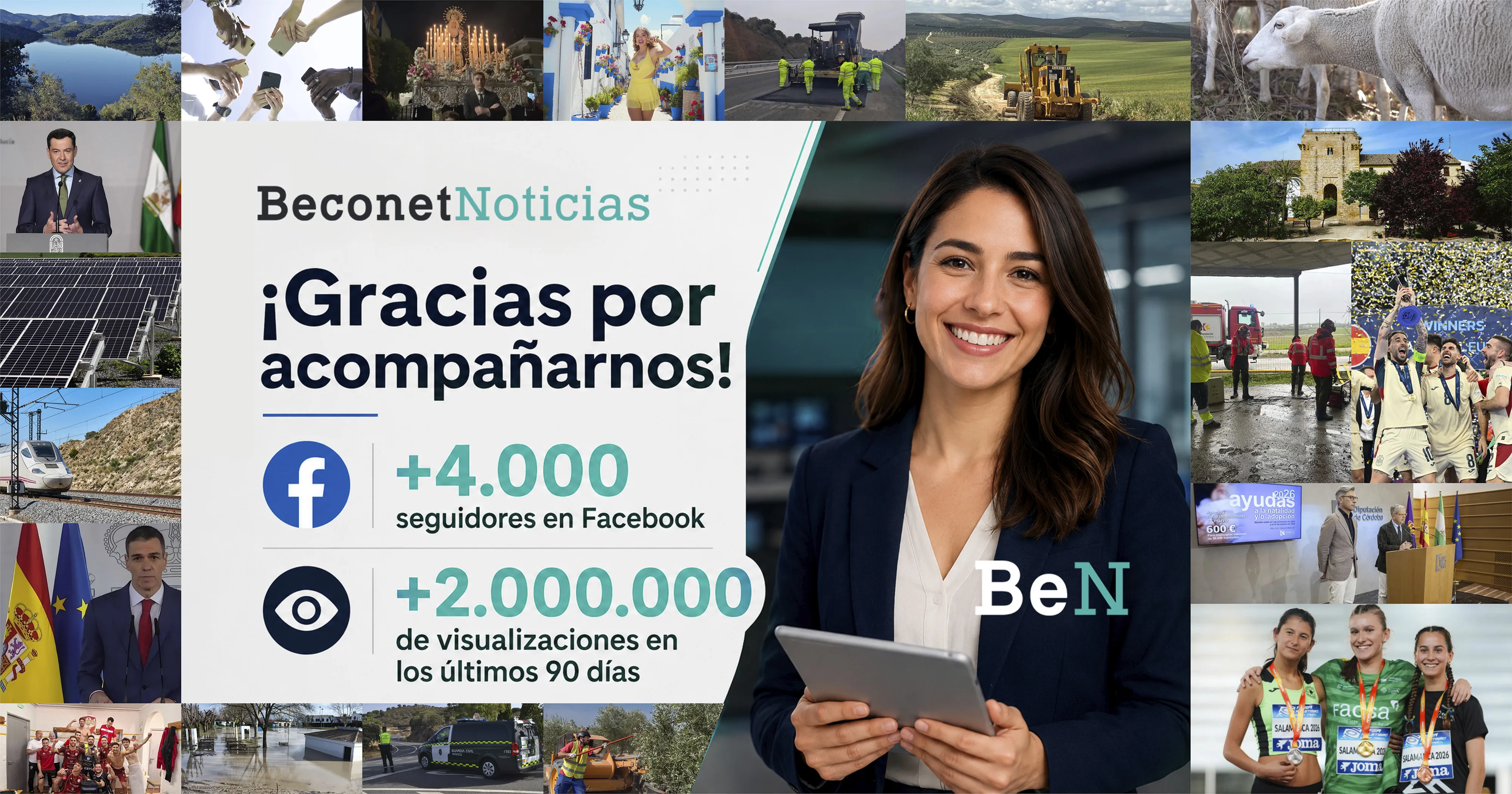 Beconet Noticias se consolida alcanzando los 4.000 seguidores en Facebook con más de 2 millones de visualizaciones el último trimestre Beconet Noticias se consolida alcanzando los 4.000 seguidores en Facebook con más de 2 millones de visualizaciones el último trimestre