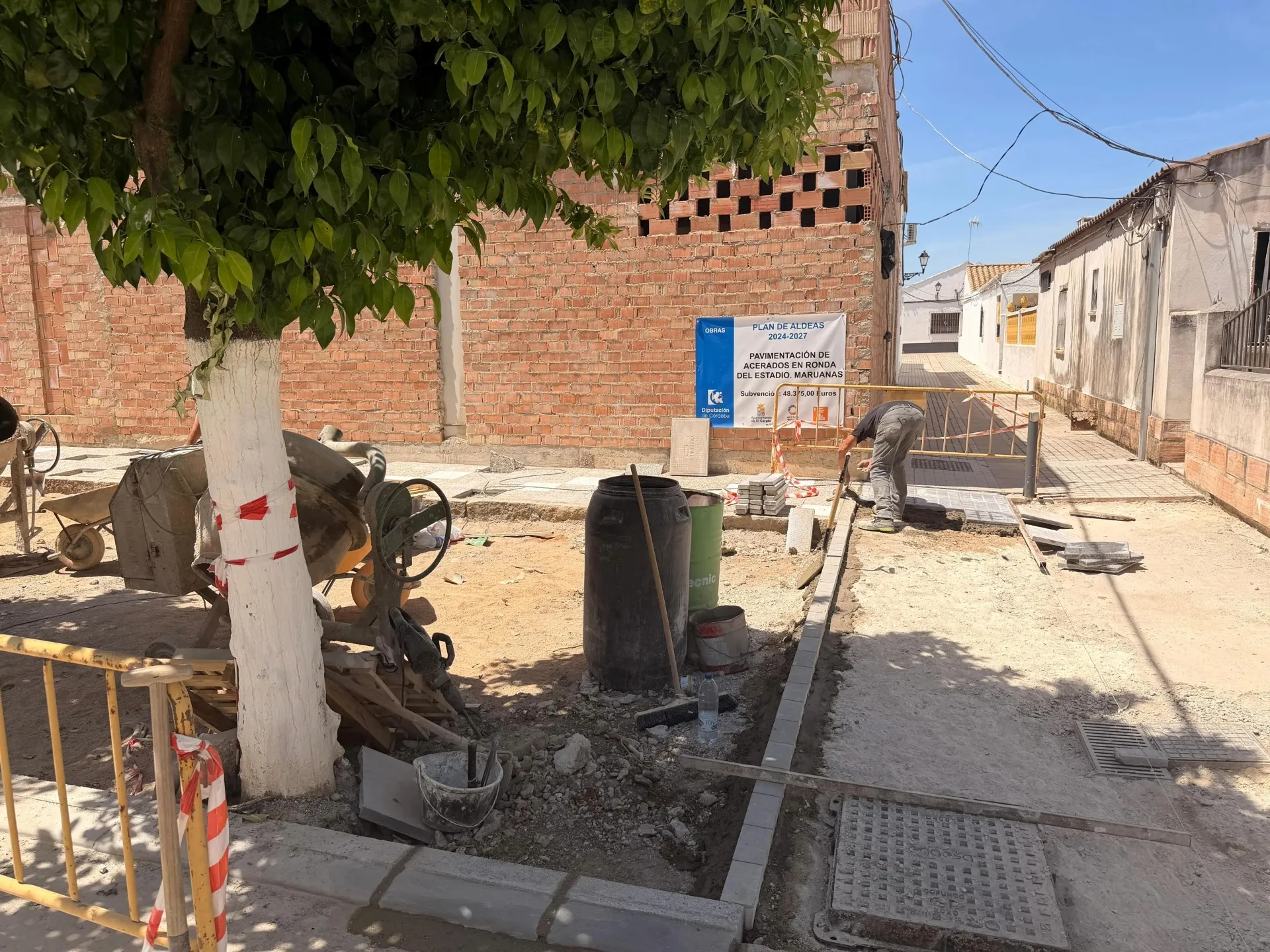 Obras en Maruanas. Foto: Ayuntamiento de El Carpio