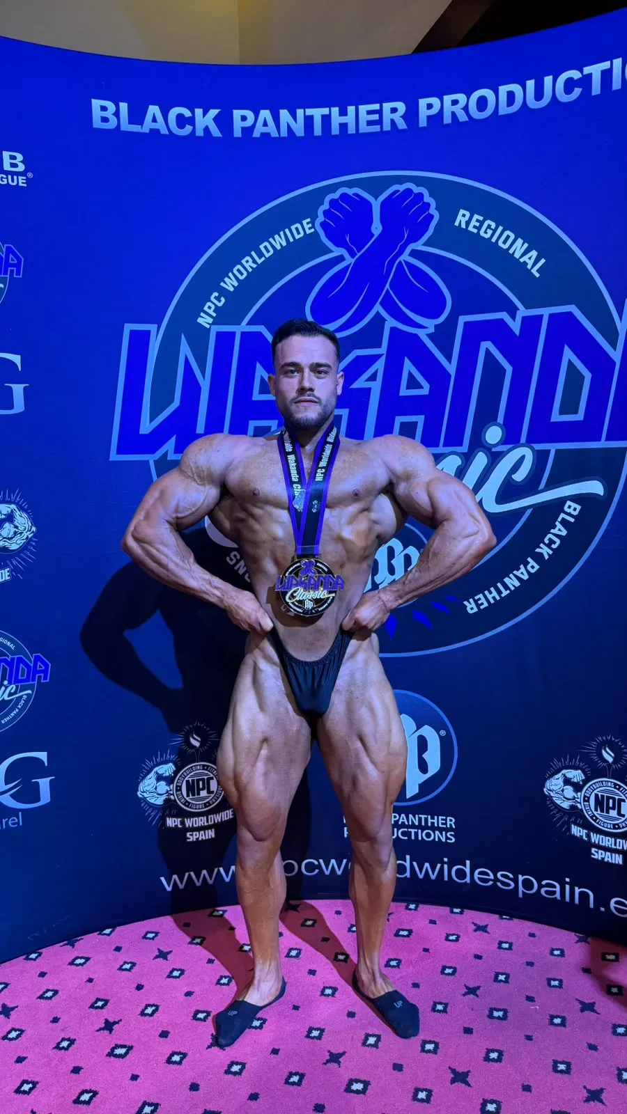 Juan María tras proclamarse campeón.