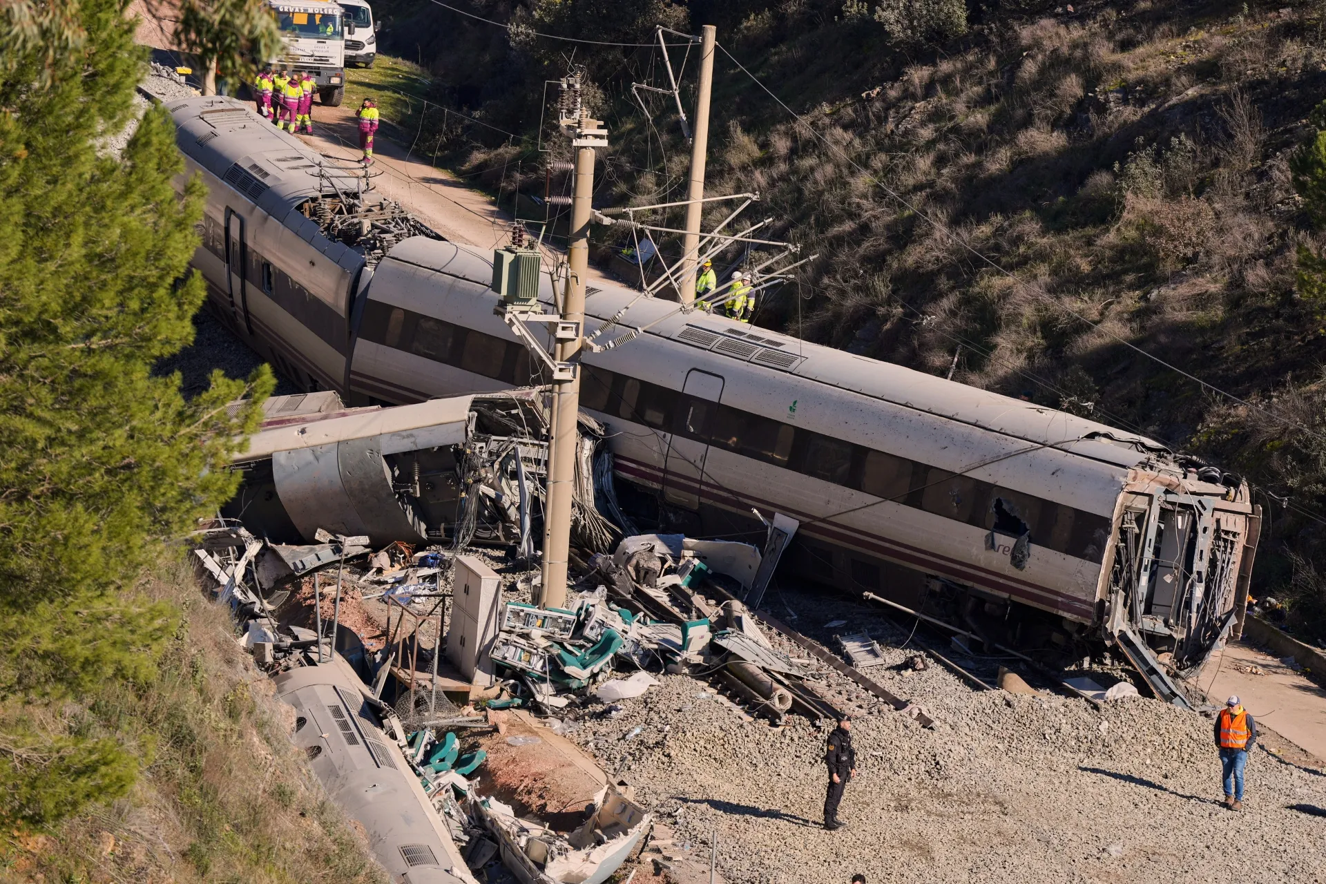 Imagen del accidente de trenes en Adamuz. Foto: Archivo Imagen del accidente de trenes en Adamuz. Foto: Archivo
