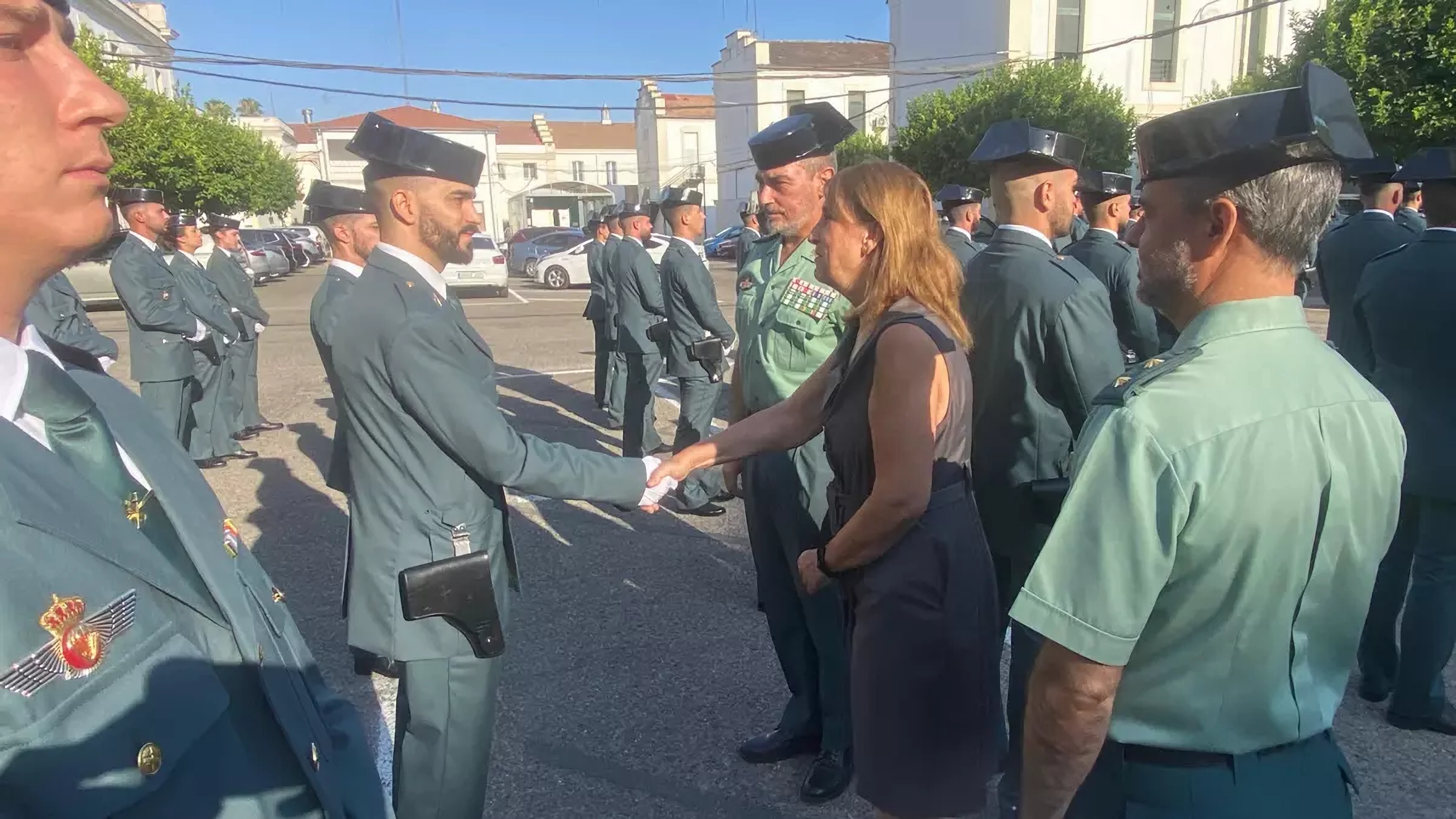 Acto de recimiento a los 48 guardias civiles en prácticas en la Comandancia de Córdoba.