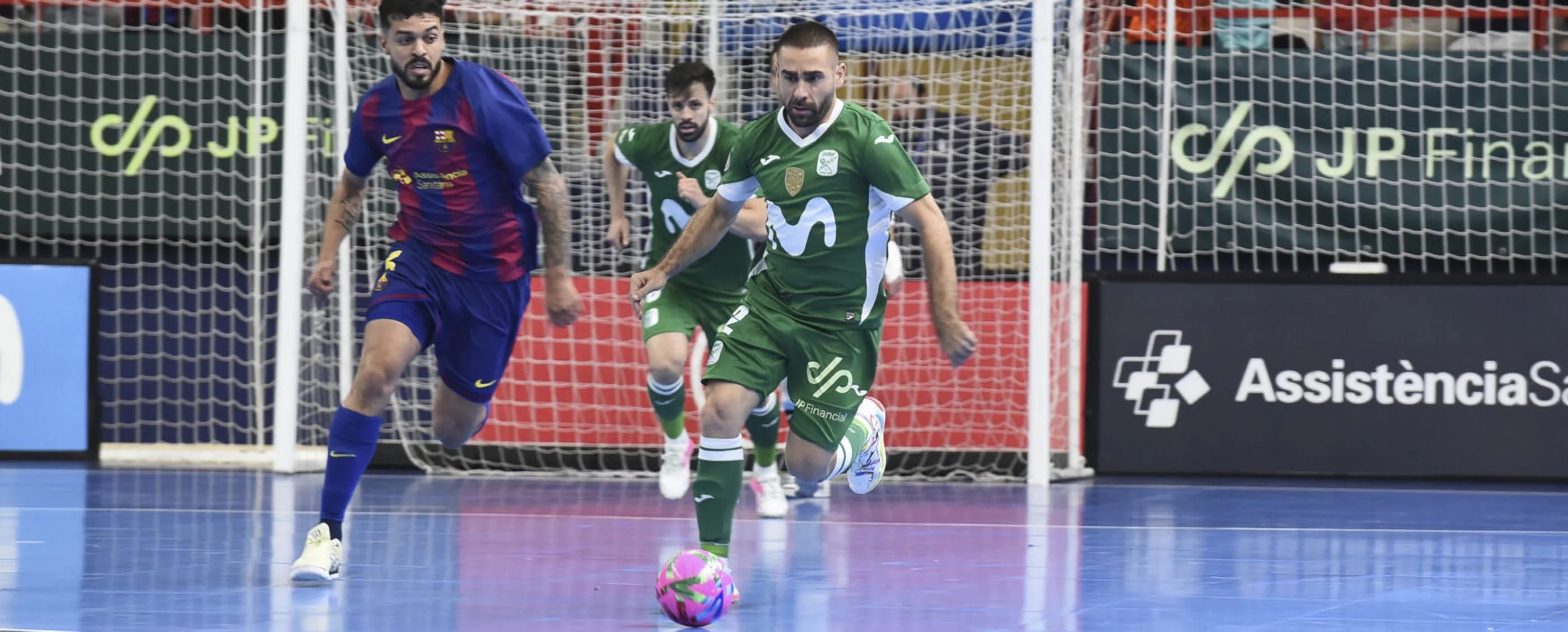 Cecilio Morales durante el partido contra el Barça en el play-off. Foto: Movistar Inter