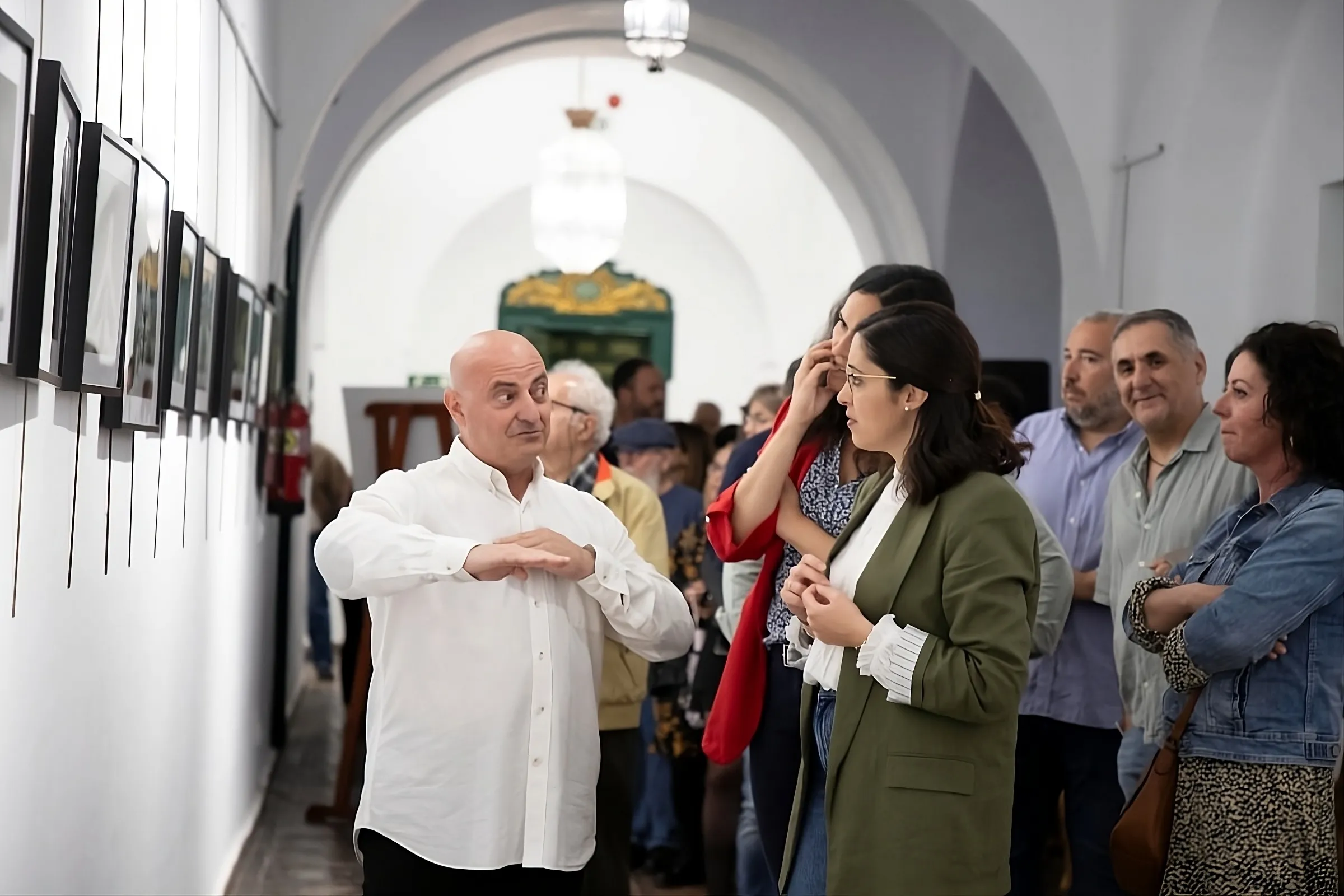 Juan Gaitán en la inauguración de la exposición en Córdoba. Foto: Diputación de Córdoba
