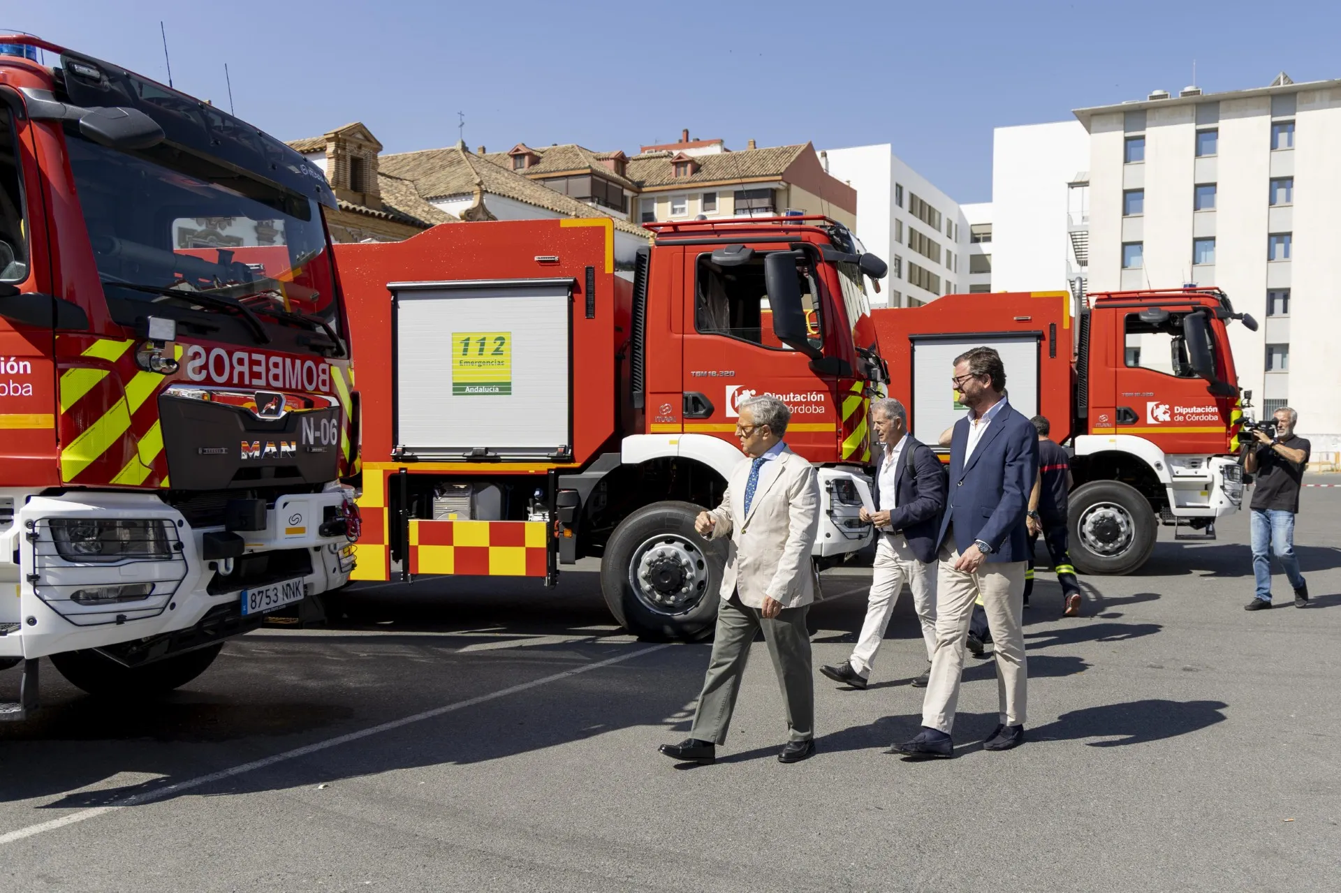 La Diputación de Córdoba incorpora 17 bomberos y tres autobombas nodriza para reforzar la campaña de incendios y modernizar parques como Montoro. Foto: Diputación de Córdoba
