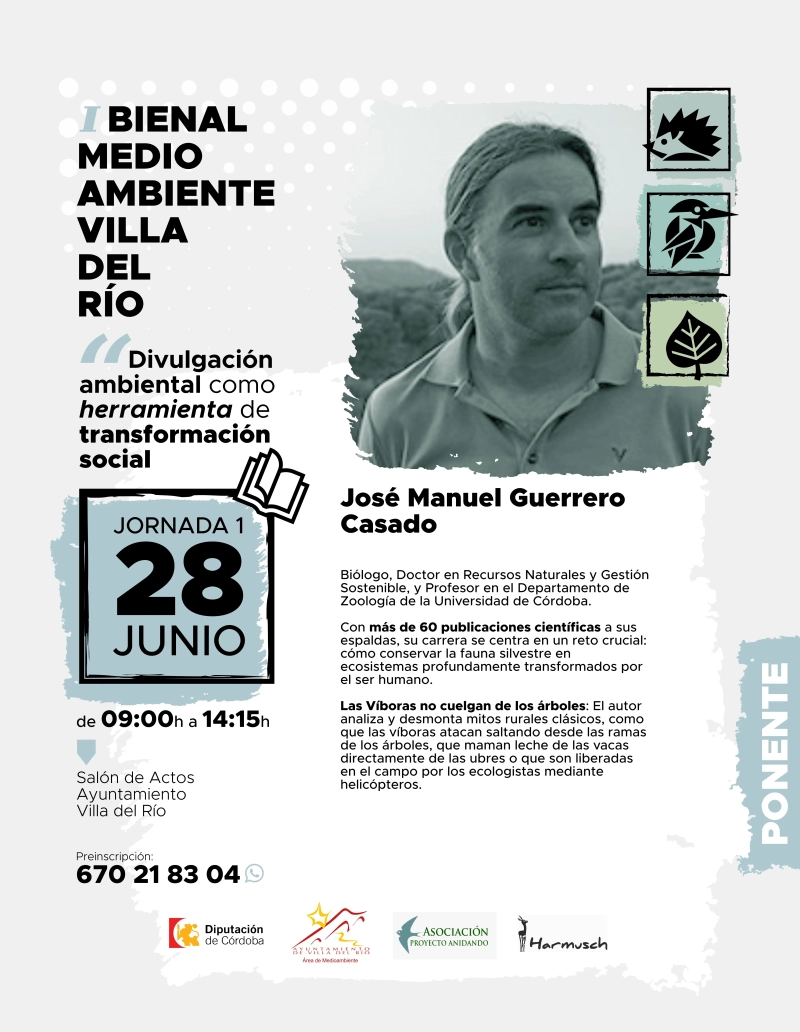 La I Bienal de Medio Ambiente de Villa del Río será una jornada para aprender, reflexionar y participar. Una cita que reunirá a especialistas de primer nivel y que quiere demostrar que la divulgación ambiental puede ser una herramienta real de transformación social. La I Bienal de Medio Ambiente de Villa del Río será una jornada para aprender, reflexionar y participar. Una cita que reunirá a especialistas de primer nivel y que quiere demostrar que la divulgación ambiental puede ser una herramienta real de transformación social.