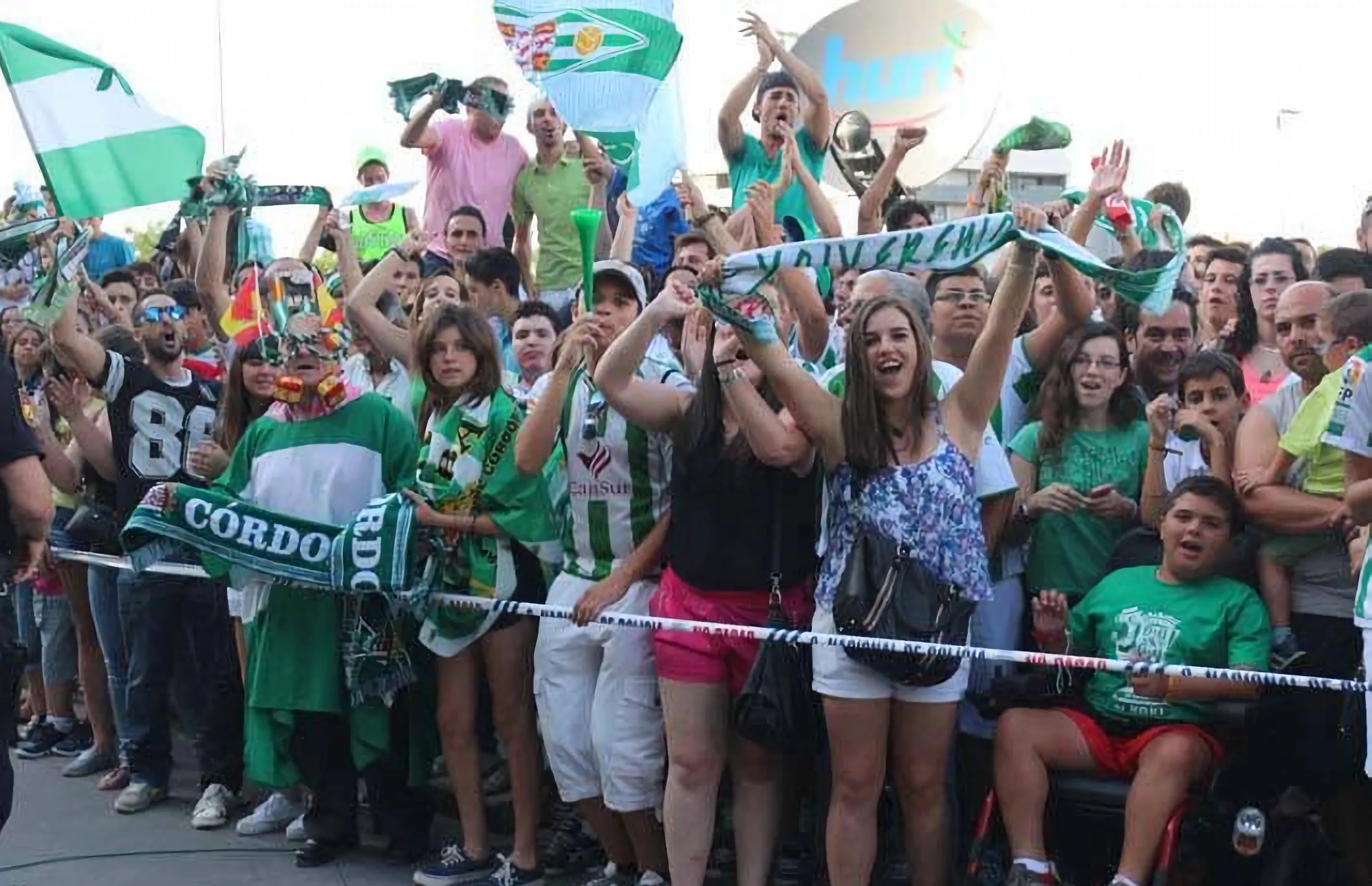 Celebración del ascenso del Córdoba CF. Foto: Larrea