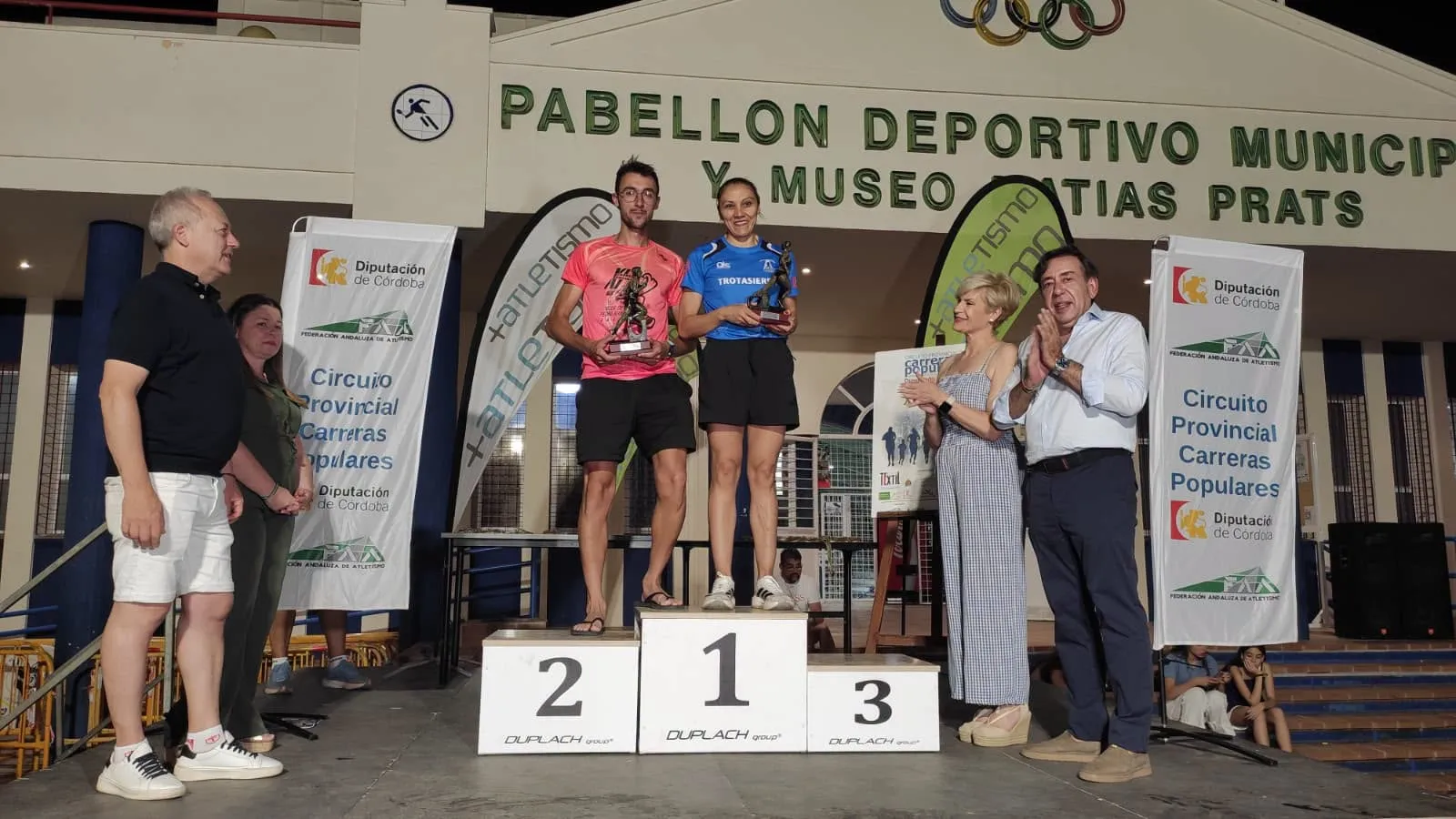 Los ganadores de la carrera popular de Villa del Río 2026. Foto: Ayto. de Villa del Río