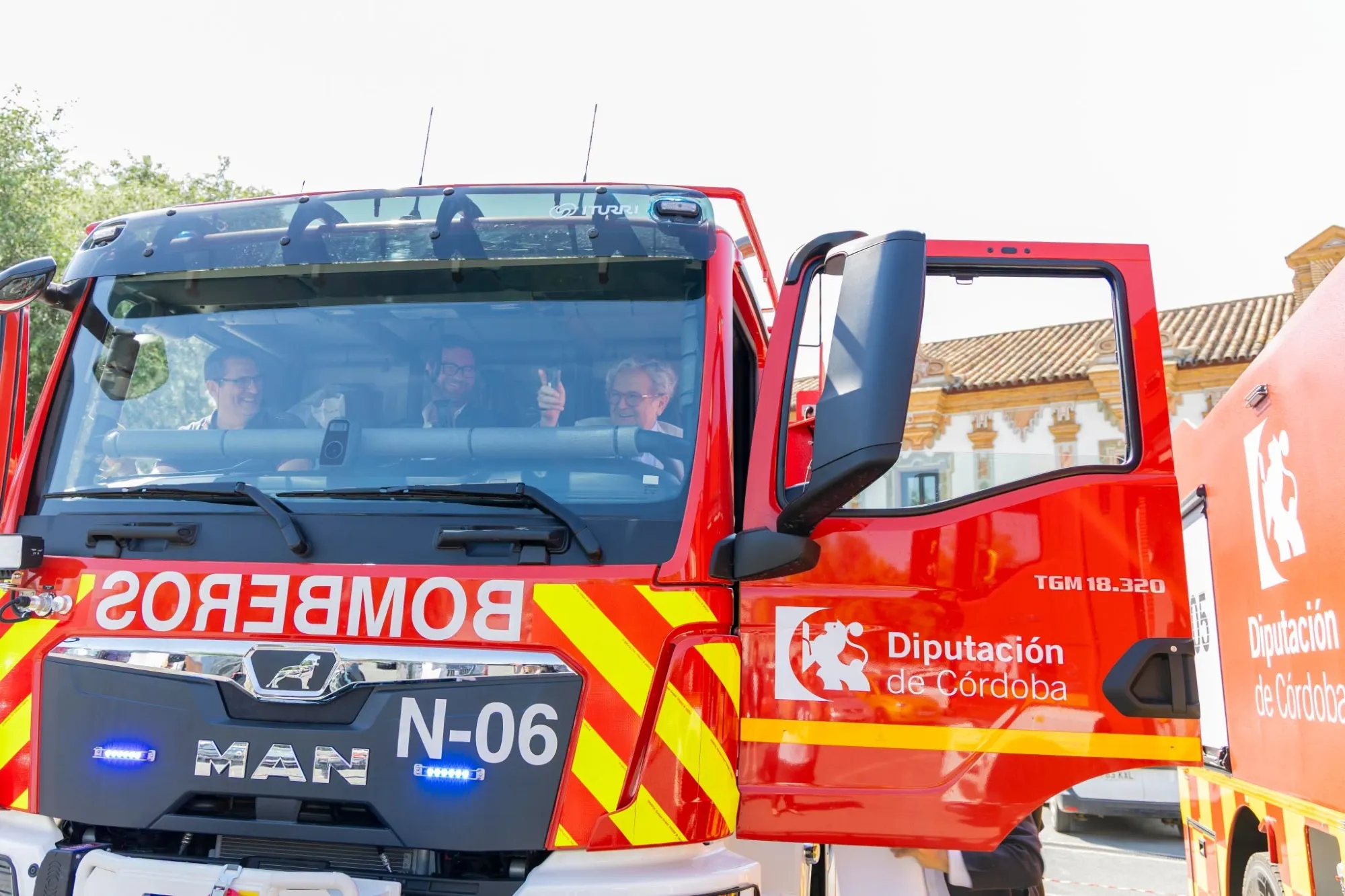 Camión del Consorcio Provincial de Bomberos de la Diputación de Córdoba