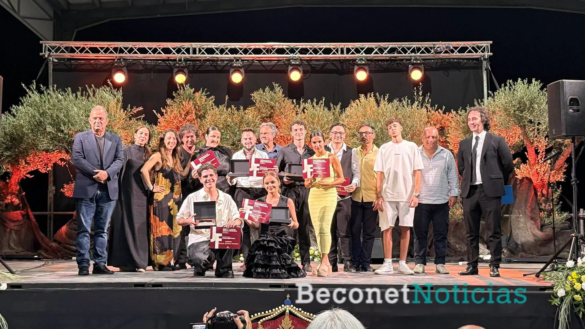 Entrega de premios del XXIII Certamen de Jóvenes Flamencos de la Diputación de Córdoba. Foto: Beconet Noticias.