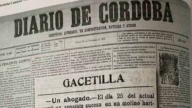Publicación del Diario Córdoba de 1907 Publicación del Diario Córdoba de 1907