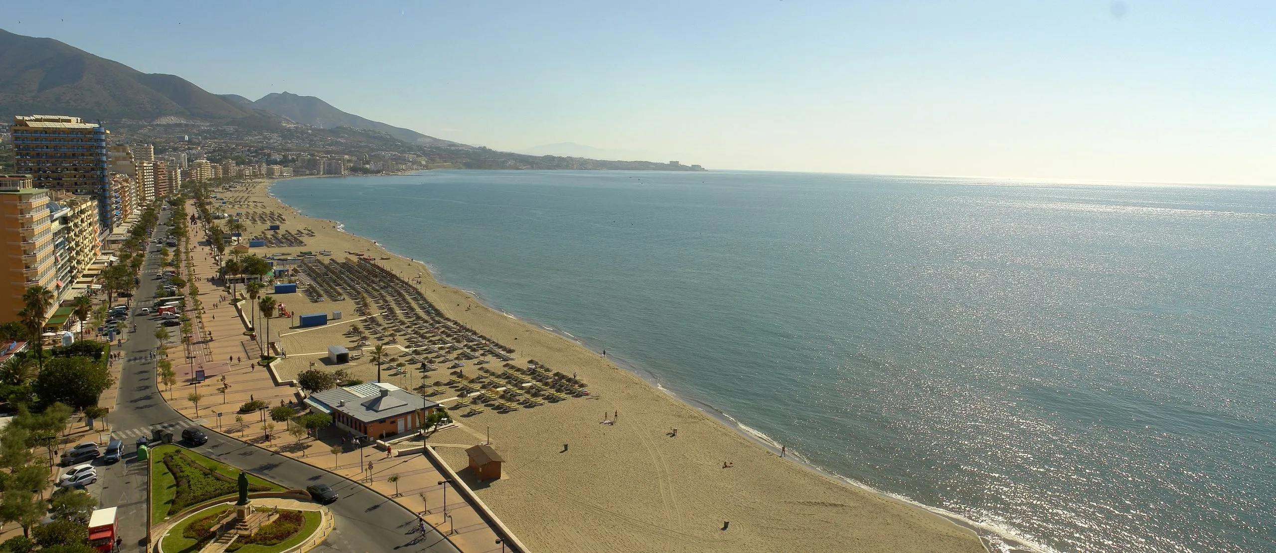 Playas de "Los Boliches" y "Las Gaviotas" en Fuengirola, destino de verano preferido por los cordobeses. Foto: Ayuntamiento de Fuengirola.