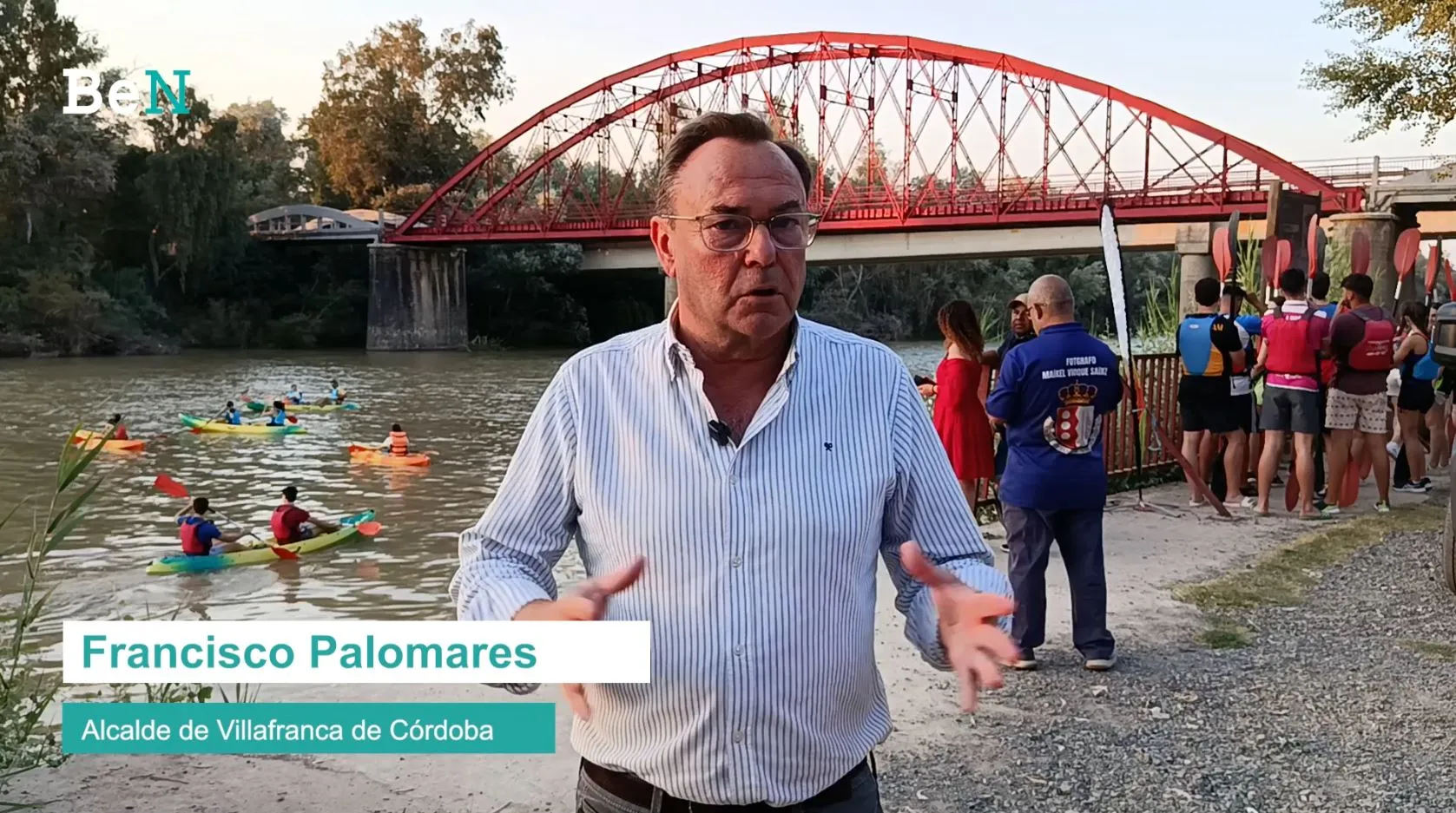 Declaraciones del Alcalde de Villafranca, Francisco Palomares, sobre el embarcadero y el barco solar