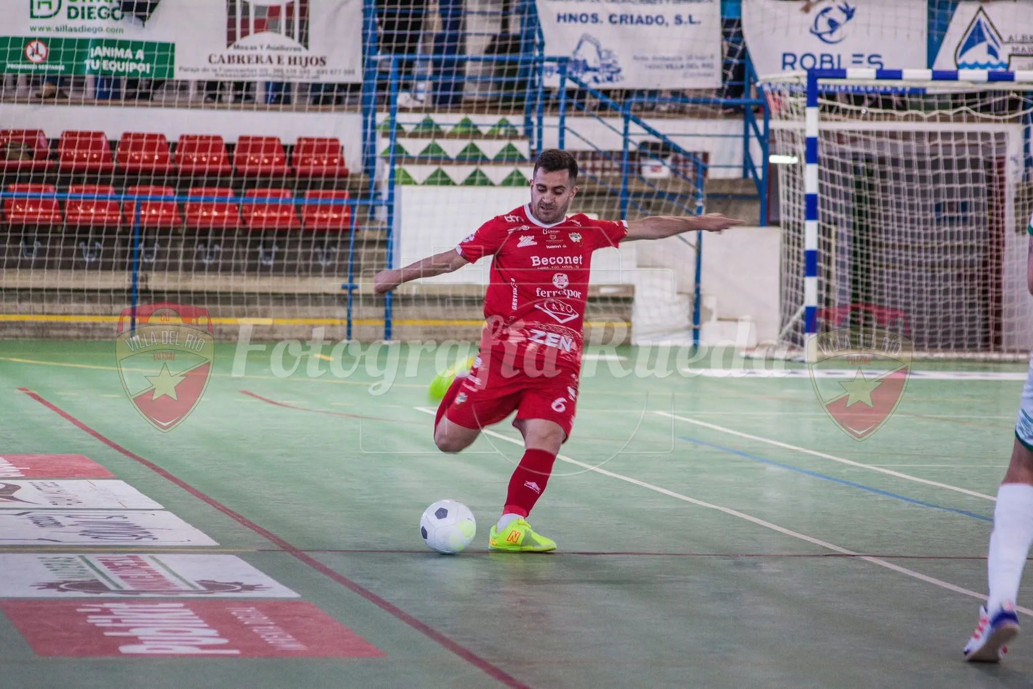 Pedro Catiti en su anterior etapa en el Villa del Río FS. Foto: Fotografía Rueda
