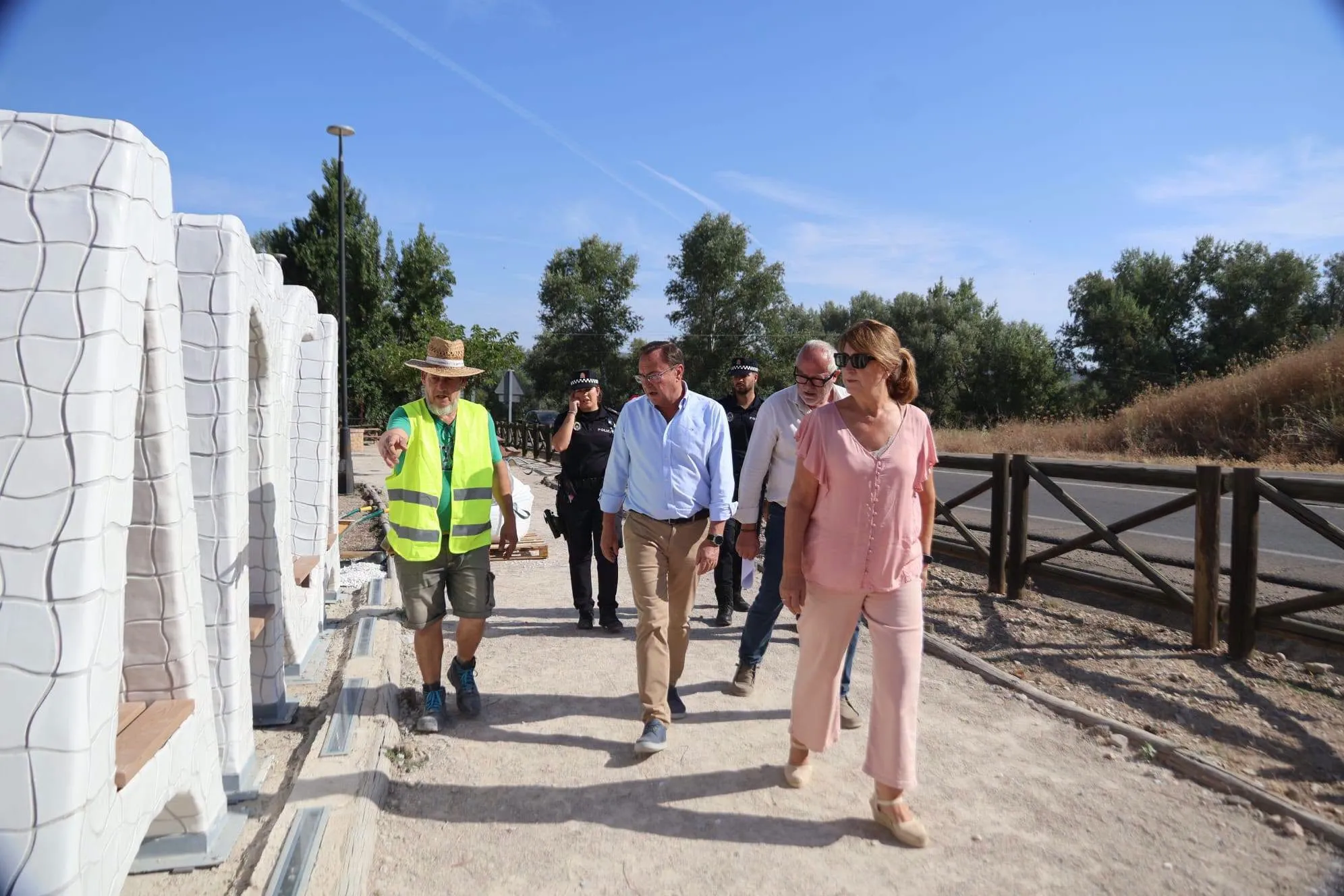 Visita de Ana López Losilla a Villafranca de Córdoba. Foto: Ayuntamiento