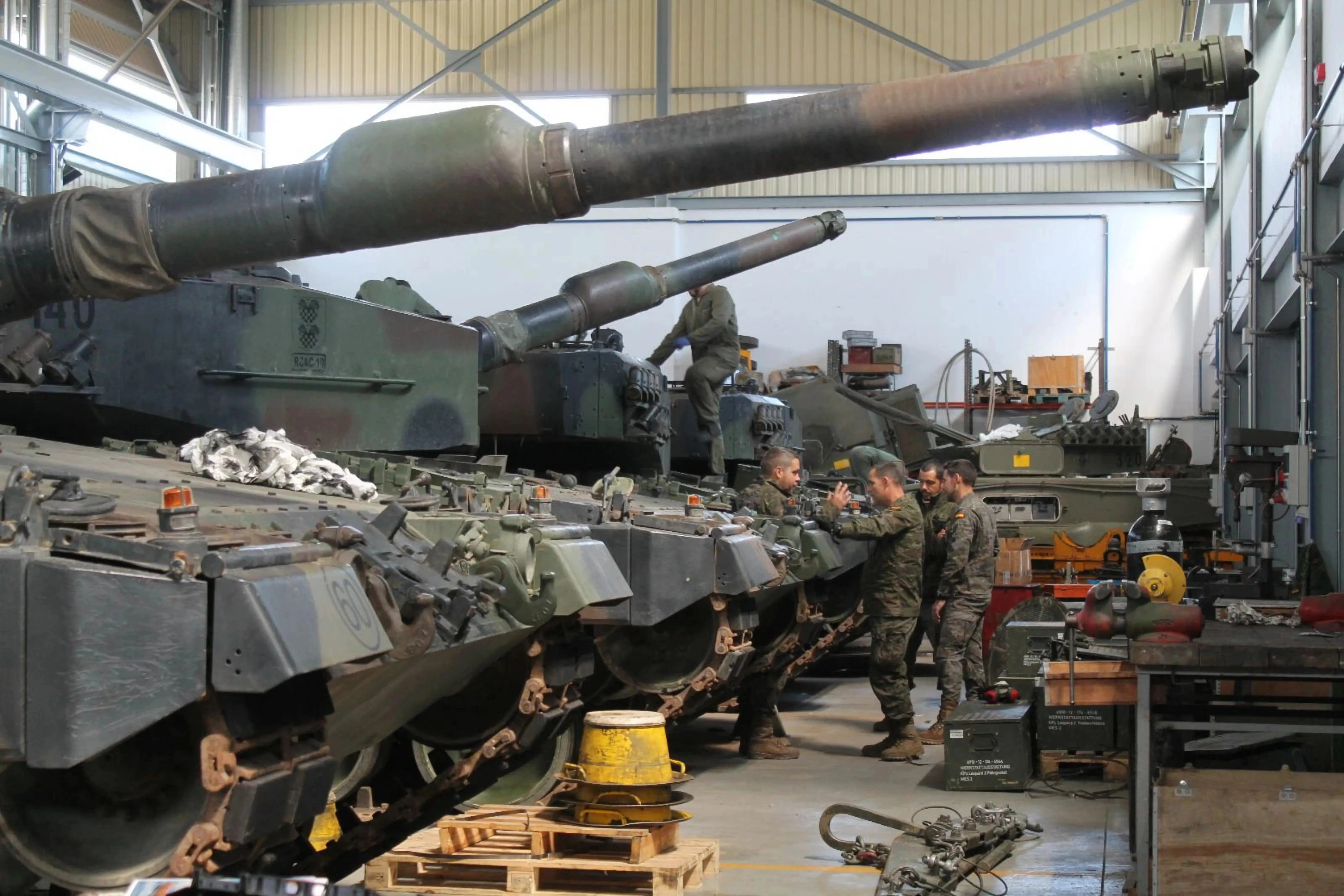 Trabajos rutinarios en el Ejército de Tierra. Foto: Ejército de Tierra