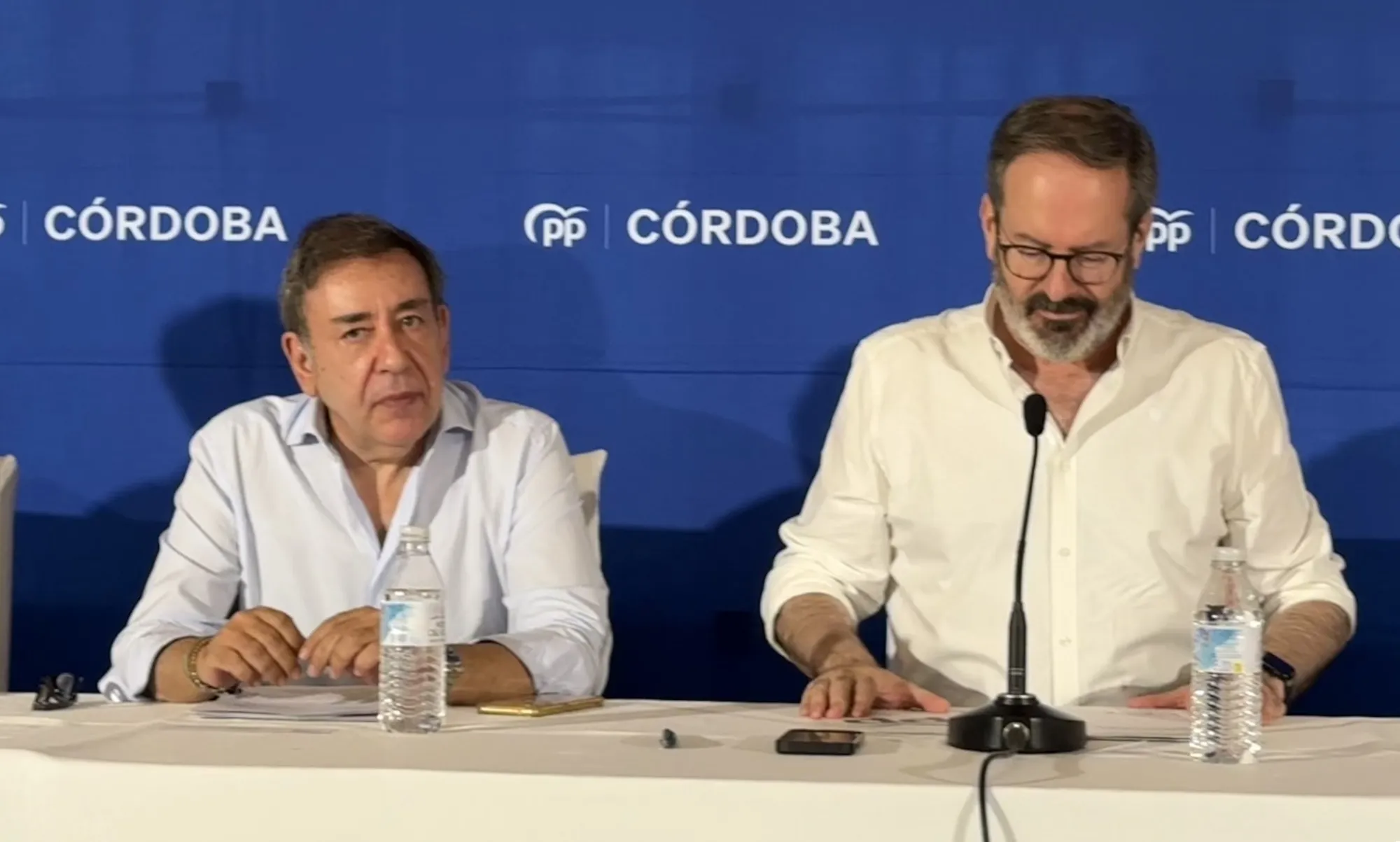 Jesús Morales y Adolfo Molina en la reunión de la Junta Directiva del PP provincial de Córdoba, celebrada en Villa del Río Jesús Morales y Adolfo Molina en la reunión de la Junta Directiva del PP provincial de Córdoba, celebrada en Villa del Río