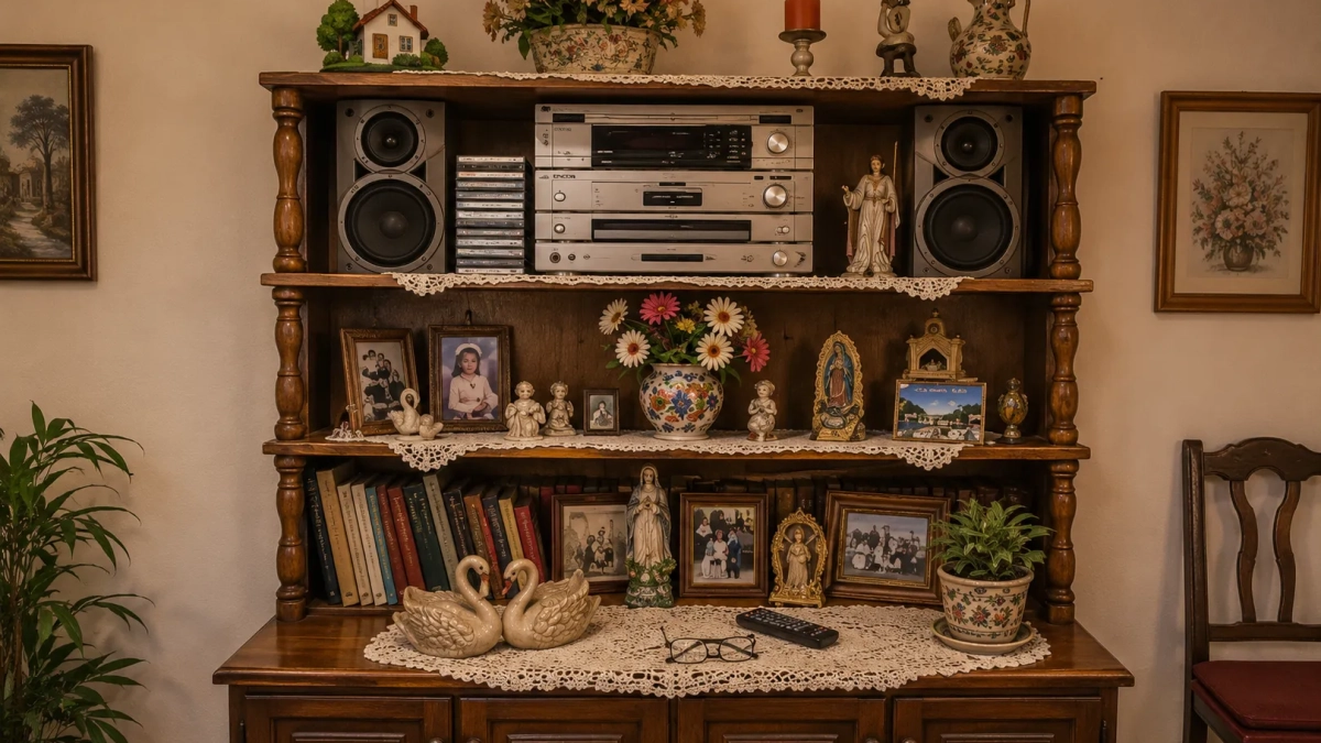En toda casa de abuelo había una, y daba la sensación de que ya no le cabía ningún figurita más.