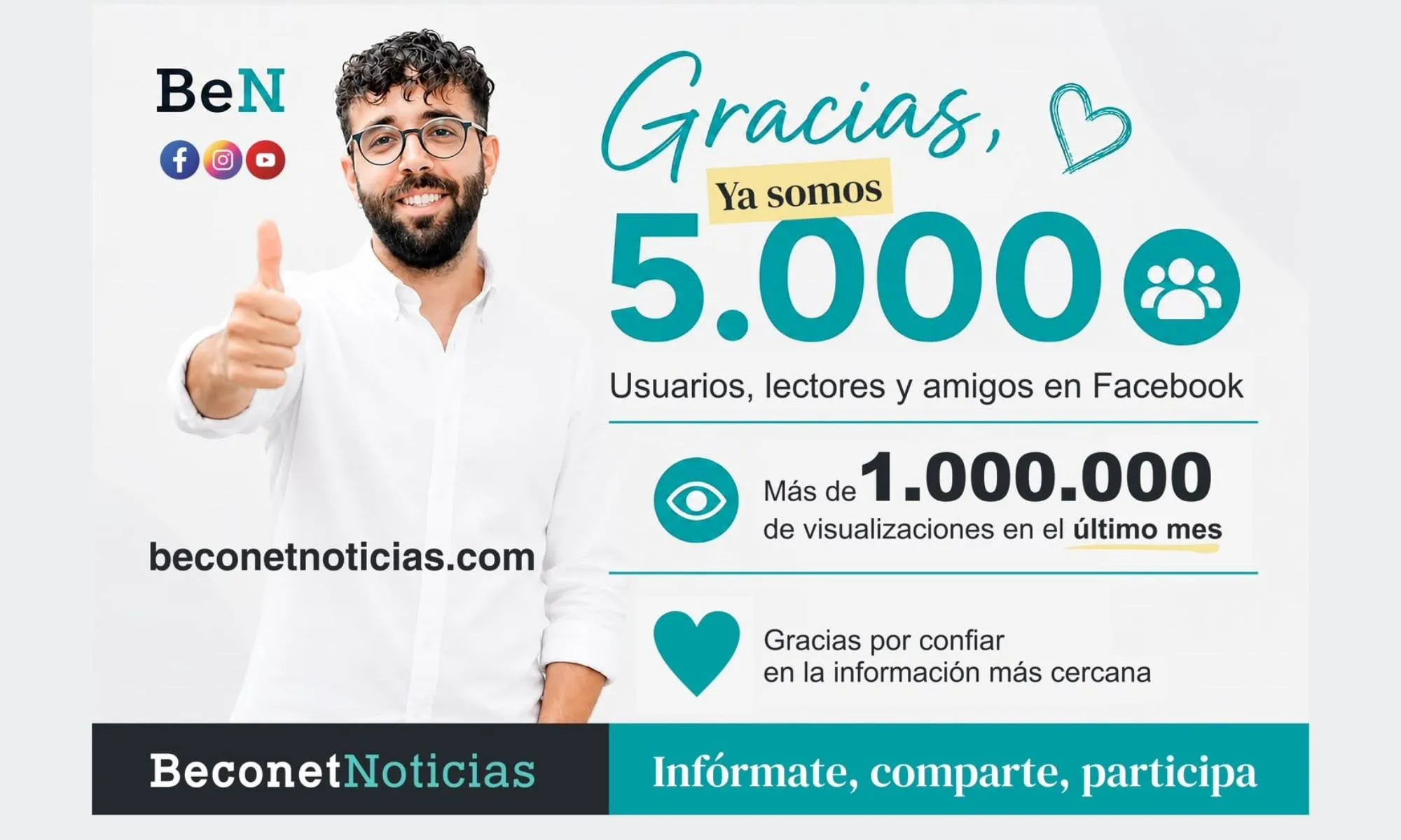 Beconet Noticias se consolida como el medio referencia de la actualidad comarcal.