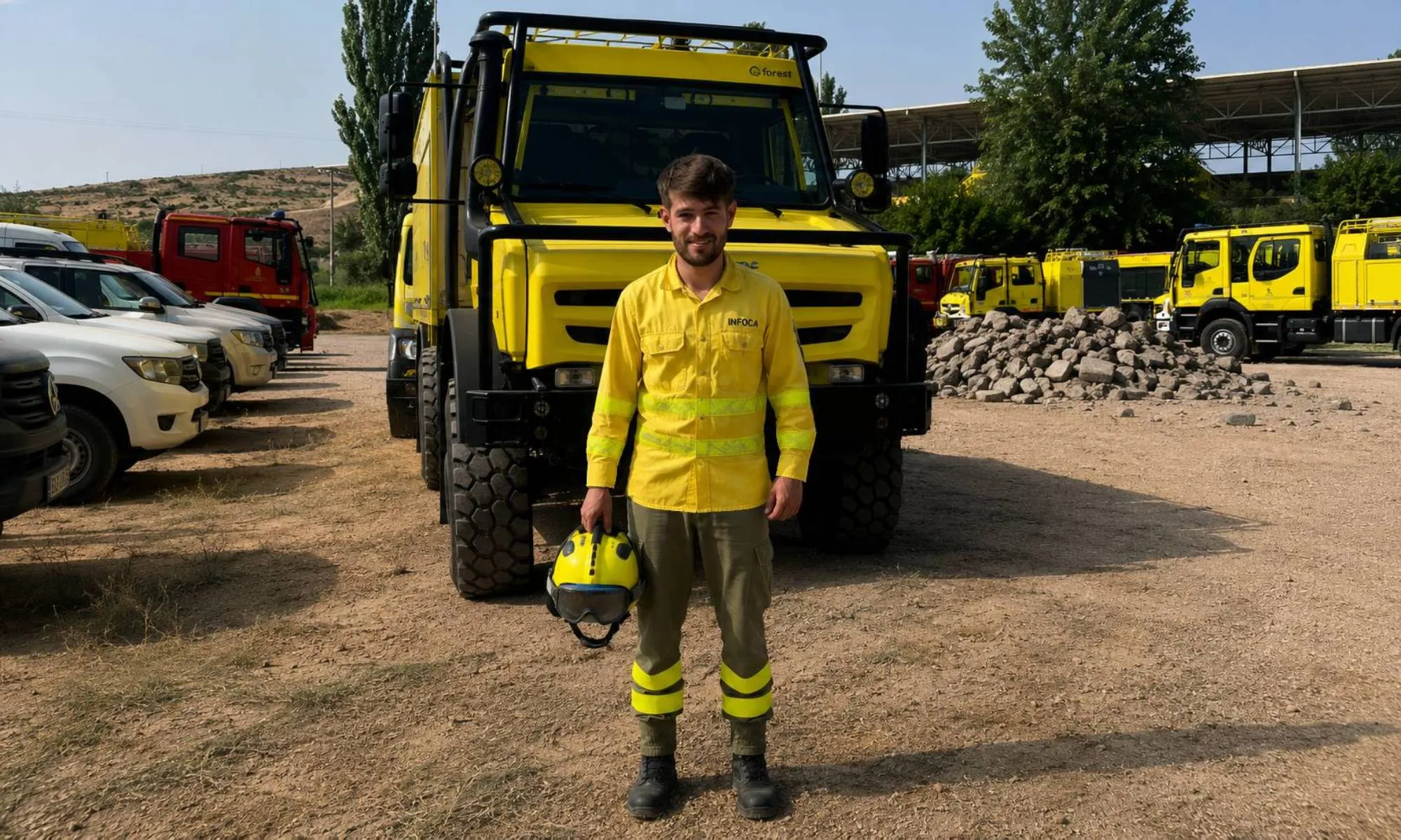 Antonio Jiménez, bombero forestal de El Carpio.