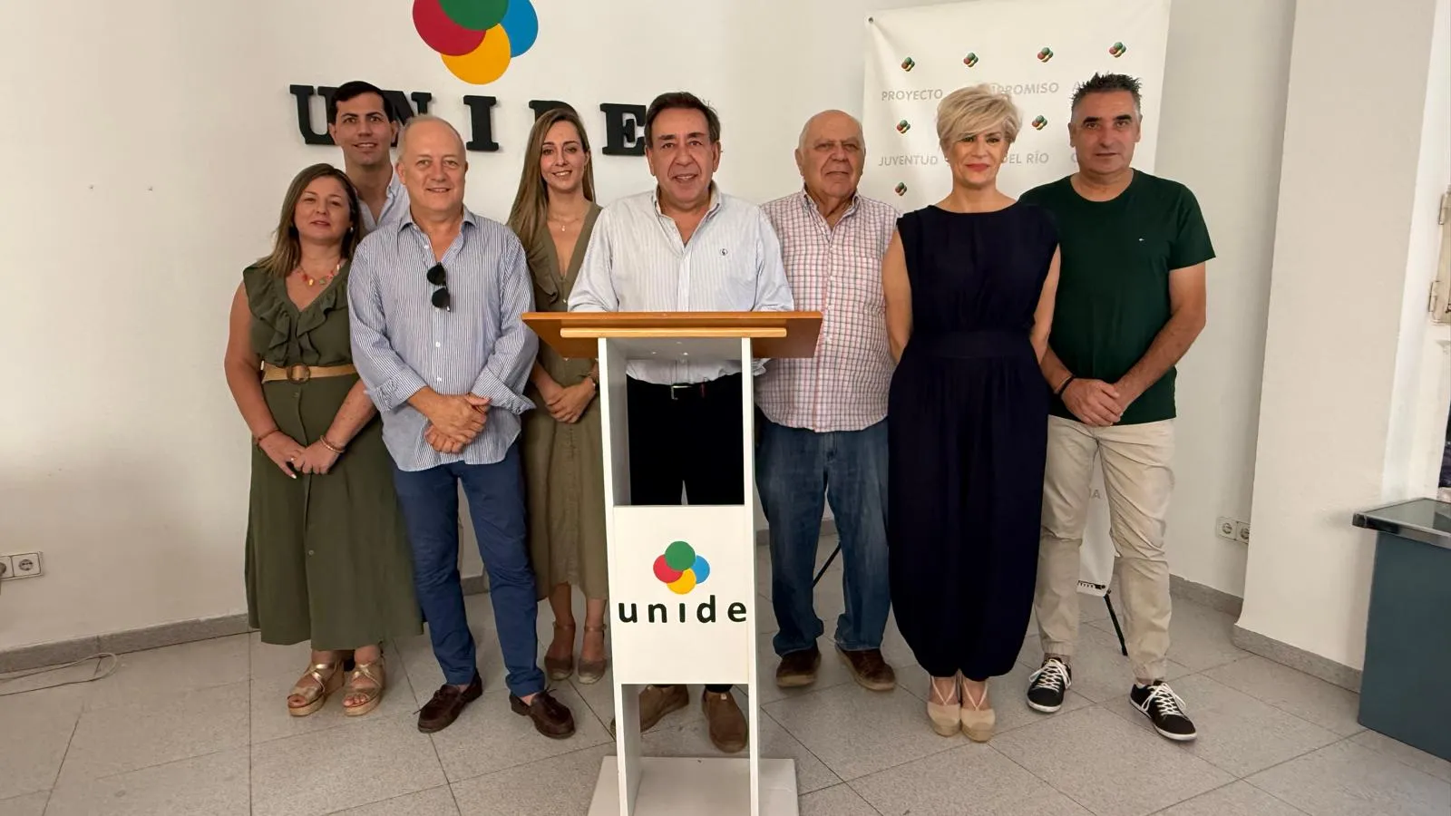 Rueda de prensa de UNIDE celebrada este jueves.
