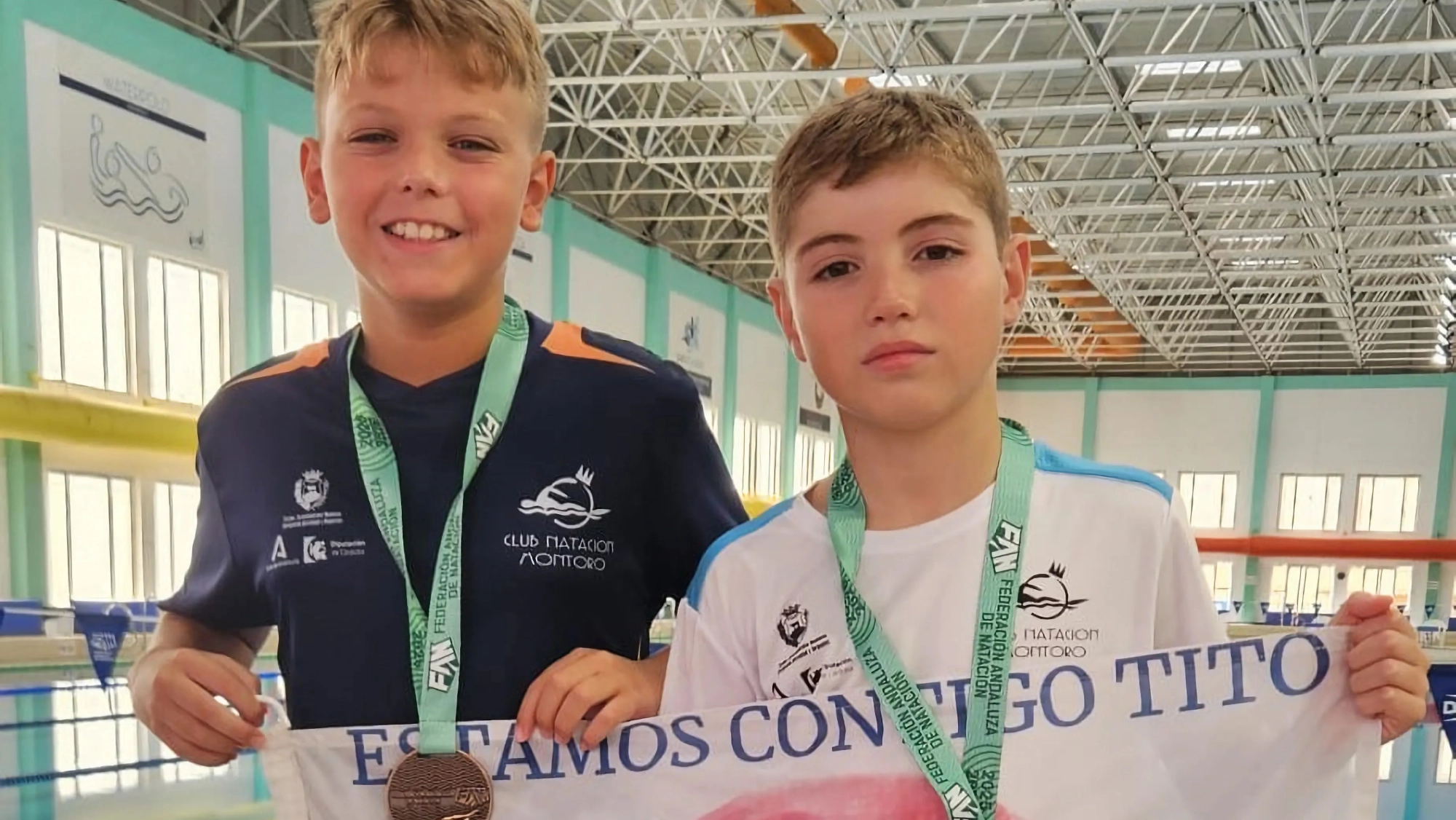 Miembros del Club de Natación Montoro.