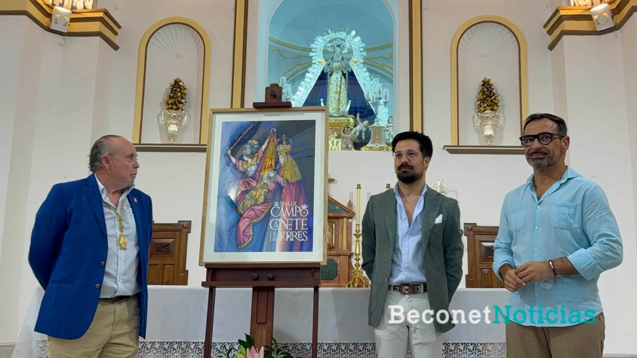Acto de presentación del Cartel de las Fiestas Patronales de Cañete de las Torres, autor: Jesús Zurita Villa