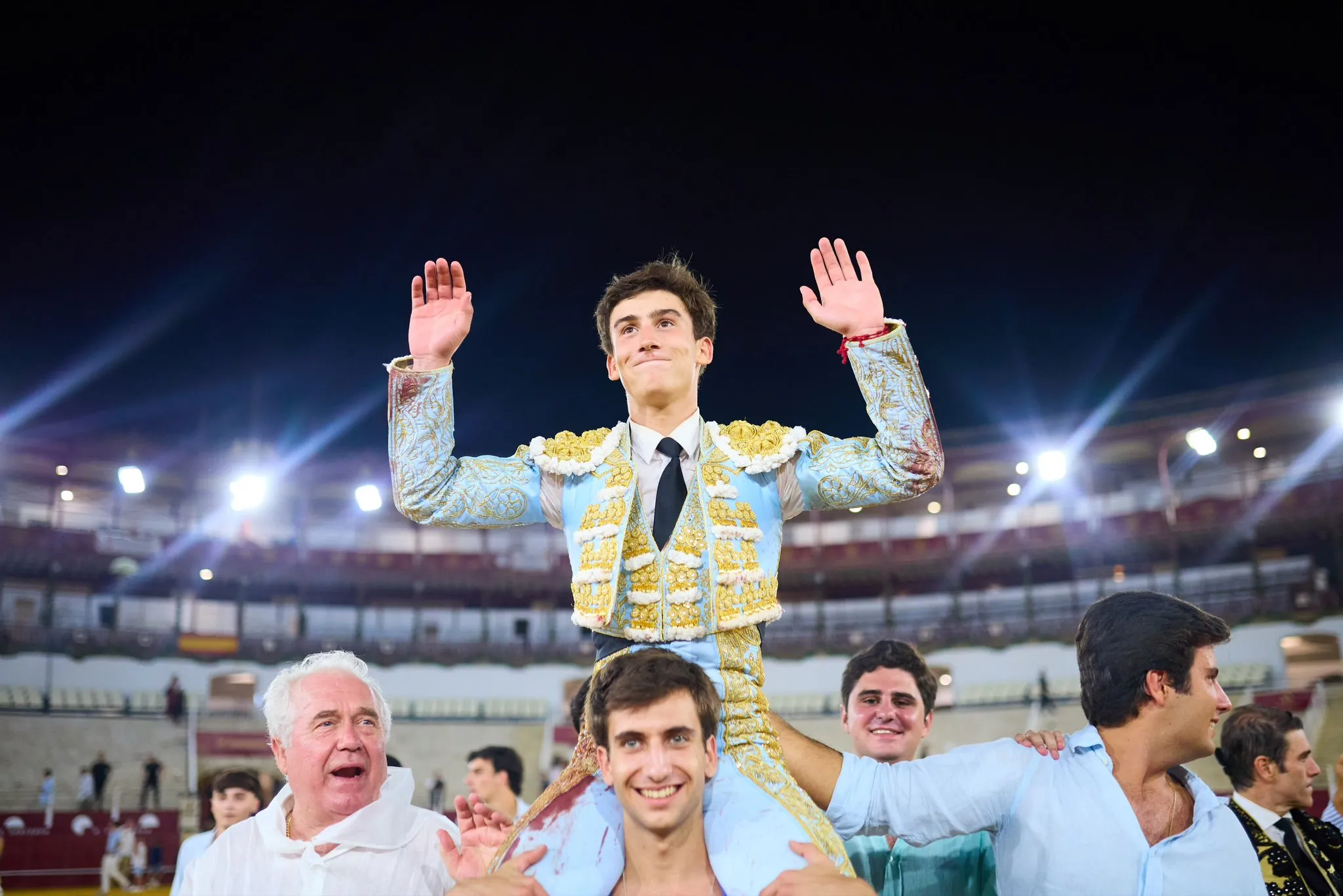 Manuel Quintana salió a hombros de La Malagueta. Foto: Circuito de Novilladas de Andalucía