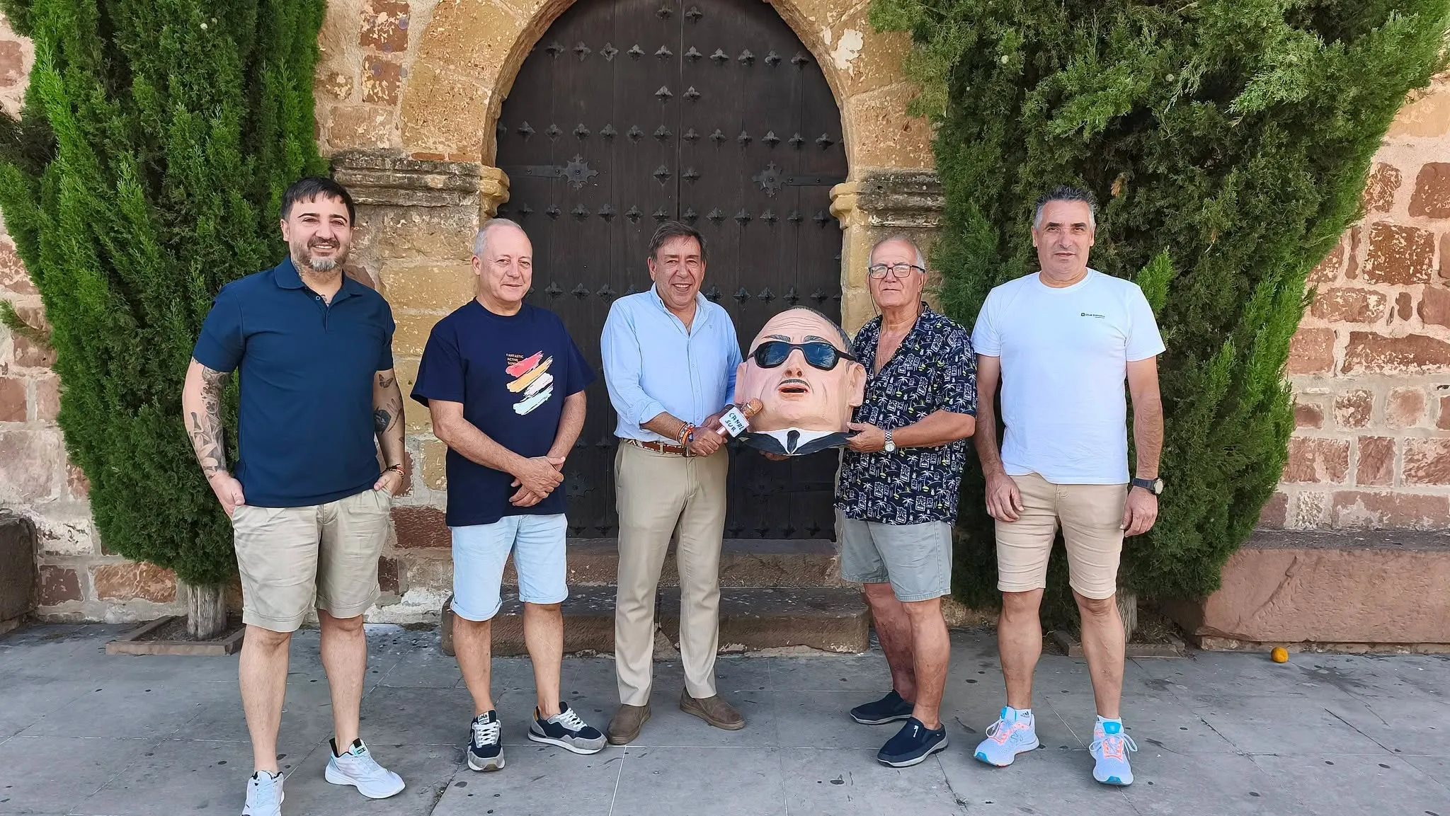 Cabezudo de Matías Prats realizado por Francisco García Leal. Foto: Ayto de Villa del Río
