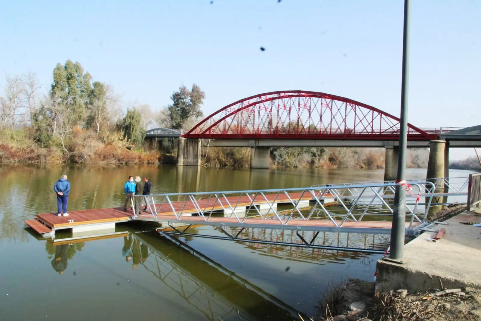 Inauguración del antiguo embarcadero en 2022. Foto: Ayto de Villafranca de Córdoba