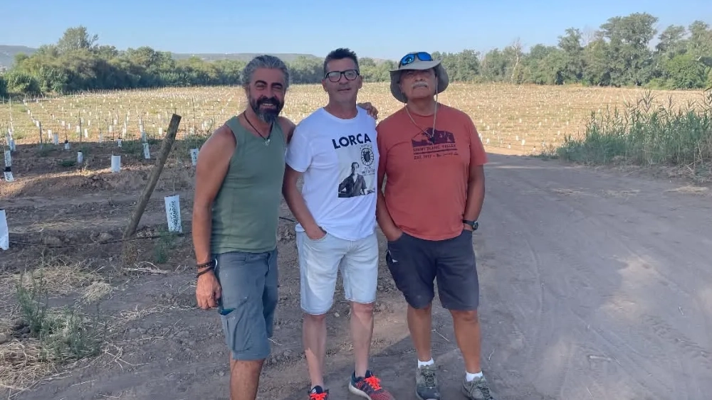Los villarrenses Juan Relaño, Fran Luna y Juan Carlos Sánchez Coba. Foto: Fran Luna