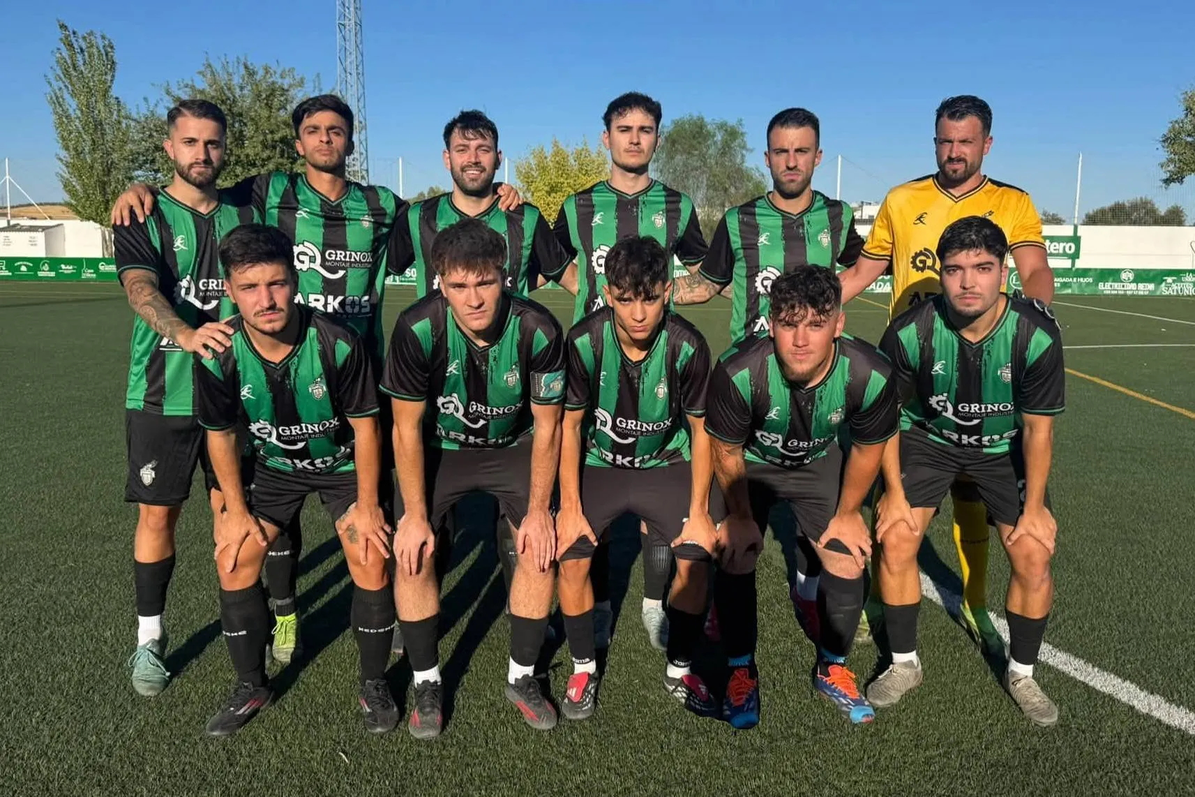 Primera alineación de la temporada del Bujalance. Foto: Club