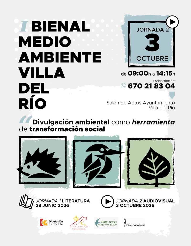 La cita será el sábado 3 de octubre, en horario de mañana, en el salón de actos del Ayuntamiento de Villa del Río. La cita será el sábado 3 de octubre, en horario de mañana, en el salón de actos del Ayuntamiento de Villa del Río.