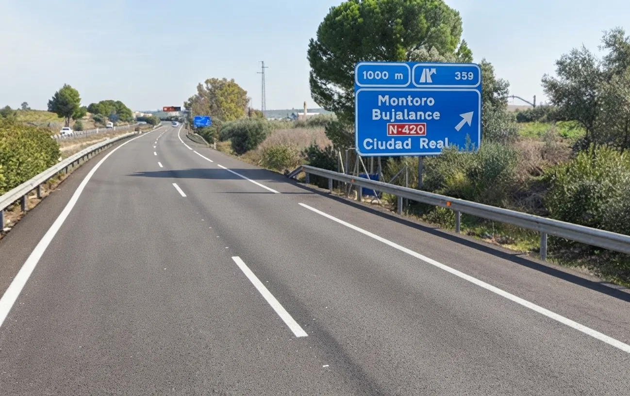 Tramo de carretera en el que ha sido instalada una de las cámaras. Foto: Google