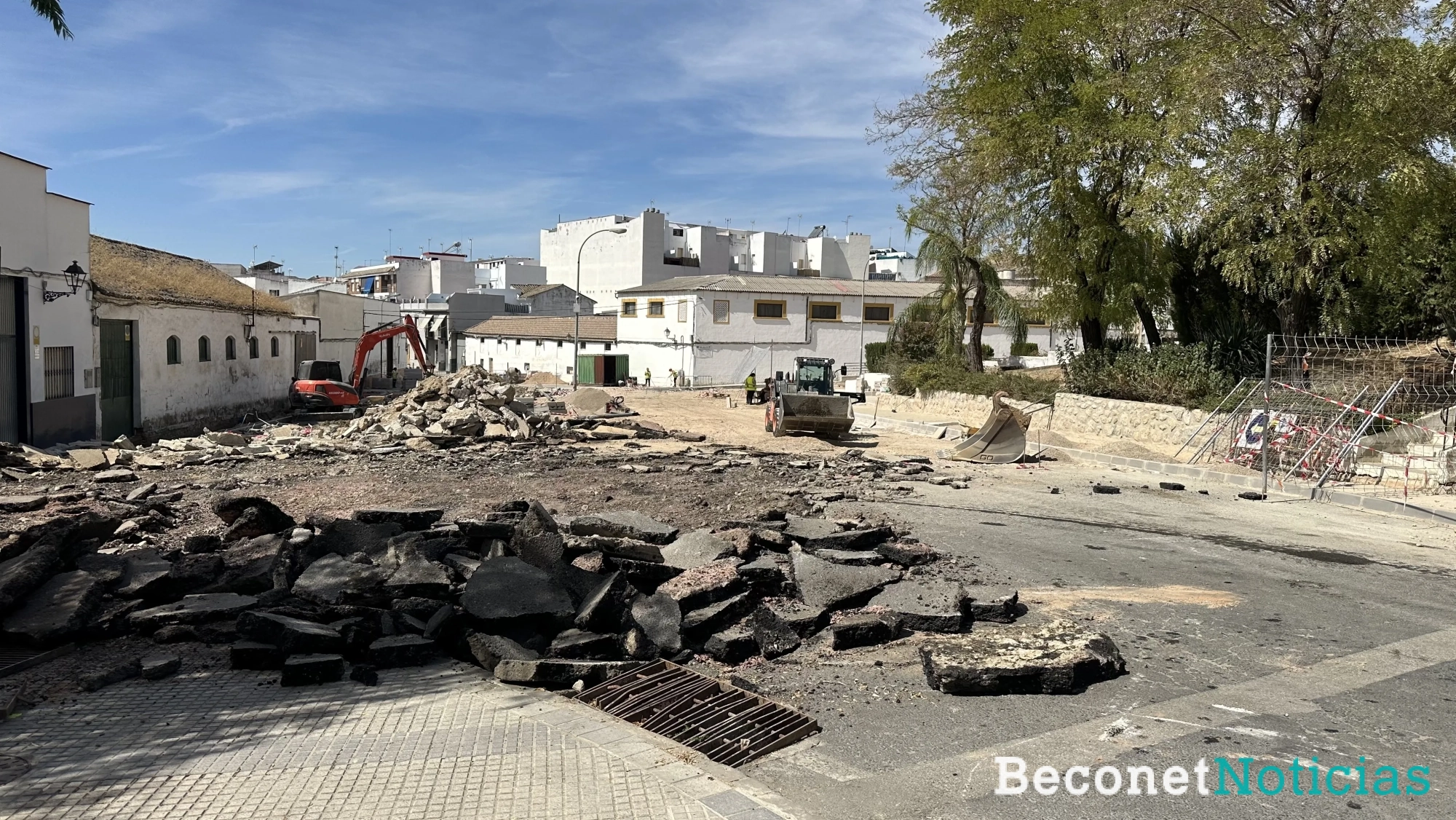 Estado actual de las obras. Estado actual de las obras.