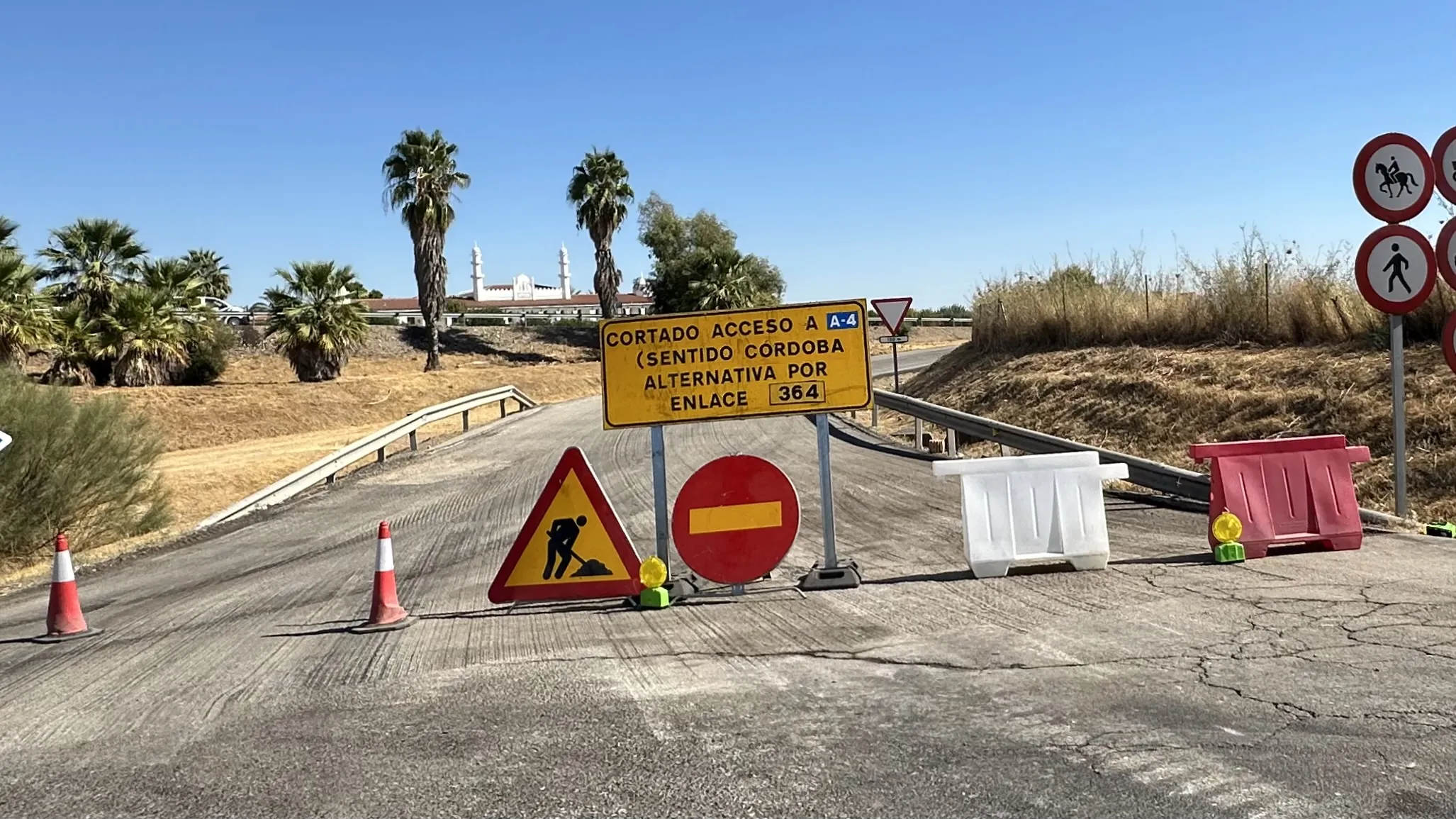 Incorporación a la A-4 desde Pedro Abad, dirección Córdoba.