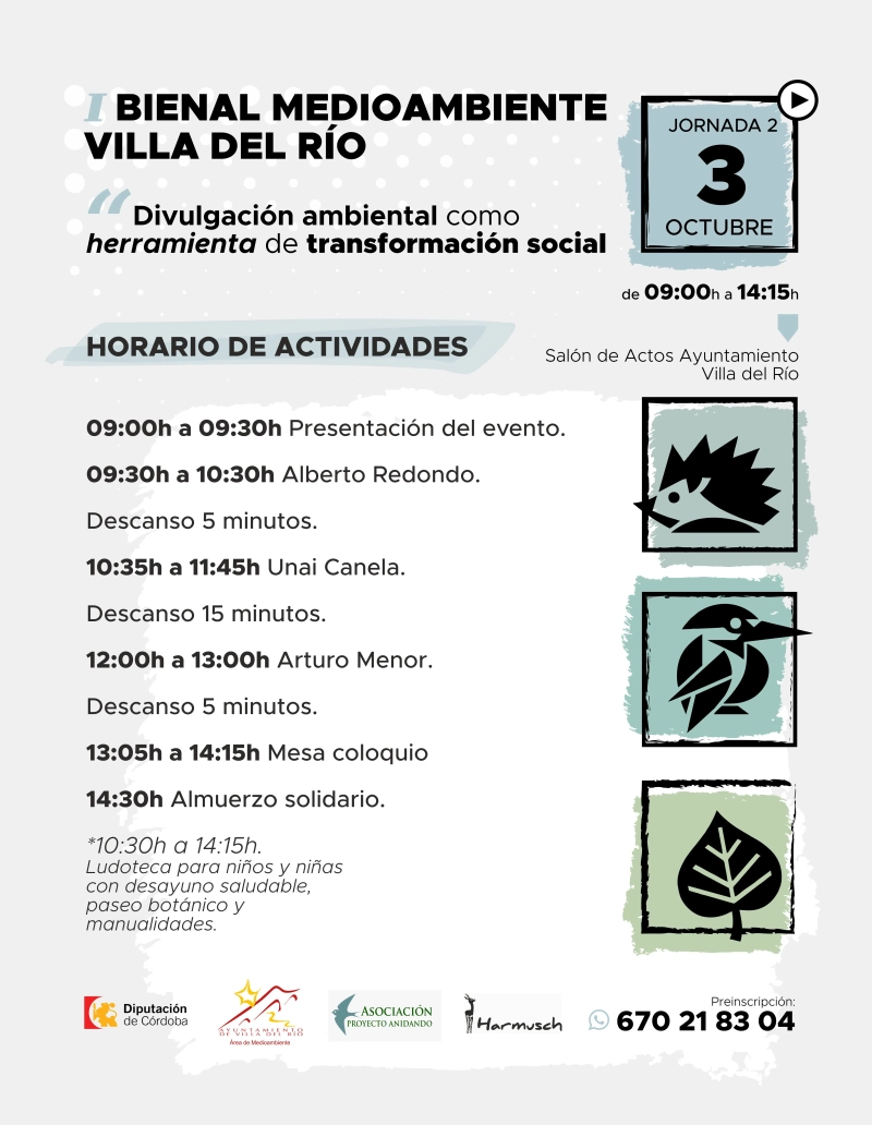 Cartel de esta segunda jornada de la Bienal.