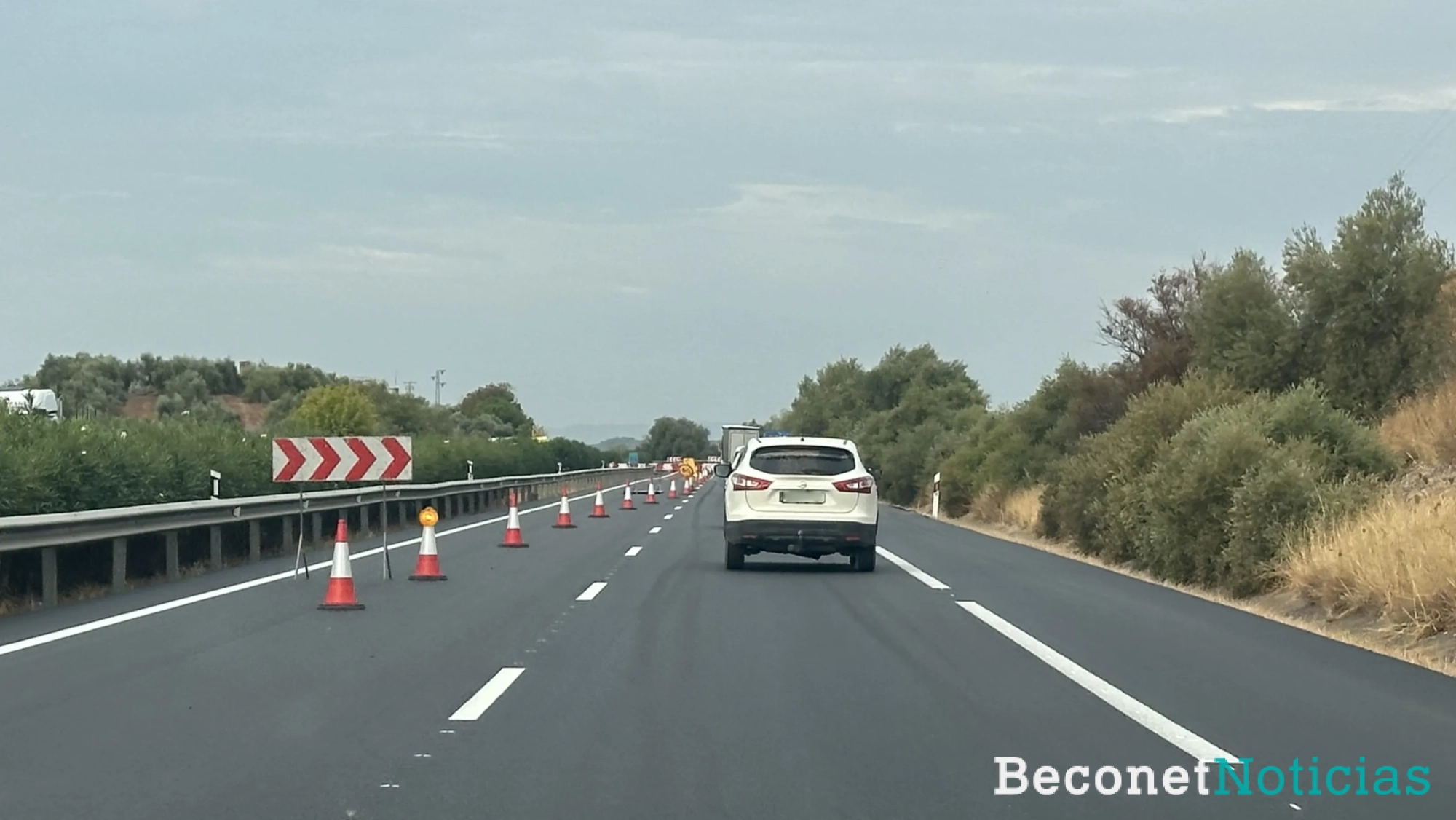 Tráfico en la A4 este miércoles. Tráfico en la A4 este miércoles.