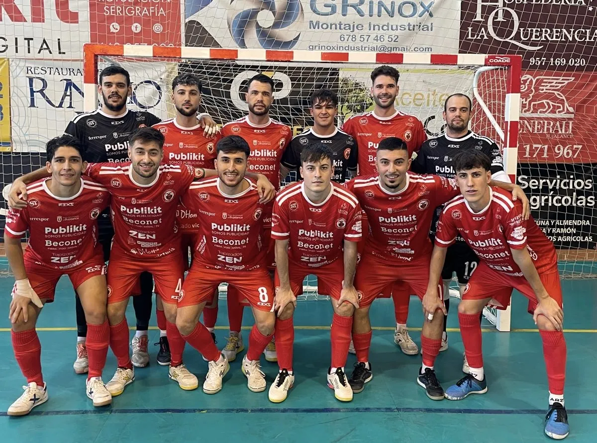 Alineación CD Beconet Bujalance ante el Nawter Blanca FS. Foto: Club
