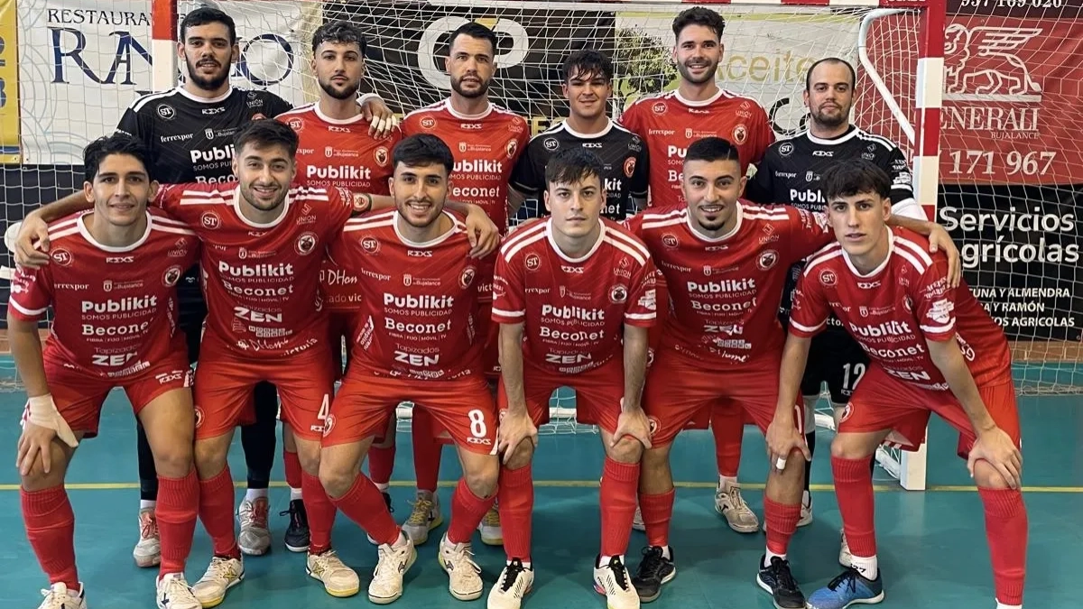 Alineación CD Beconet Bujalance ante el Nawter Blanca FS. Foto: Club Alineación CD Beconet Bujalance ante el Nawter Blanca FS. Foto: Club
