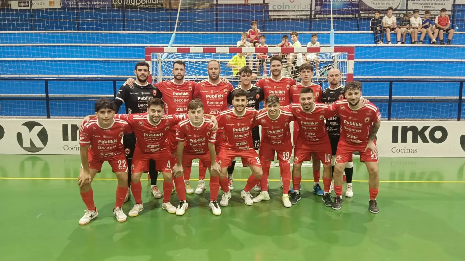 Foto inicial del Beconet Bujalance en el partido. Foto: Club Foto inicial del Beconet Bujalance en el partido. Foto: Club