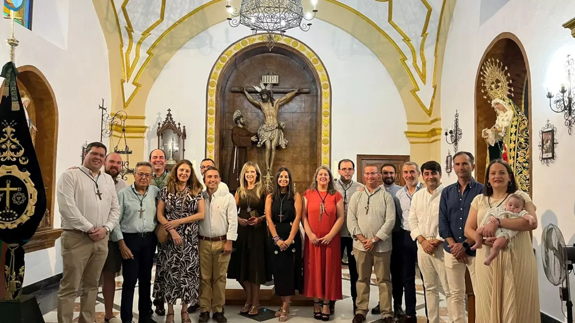 La ermita de la Santa Cruz de Bujalance fue inaugurada después de nueve meses de restauración tras el incendio del pasado año. Foto: José Escamilla