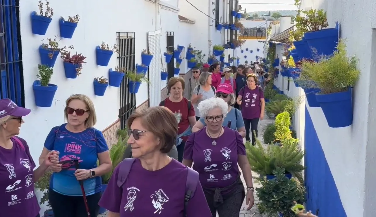 Marcha celebrada esta mañana en Cañete. 