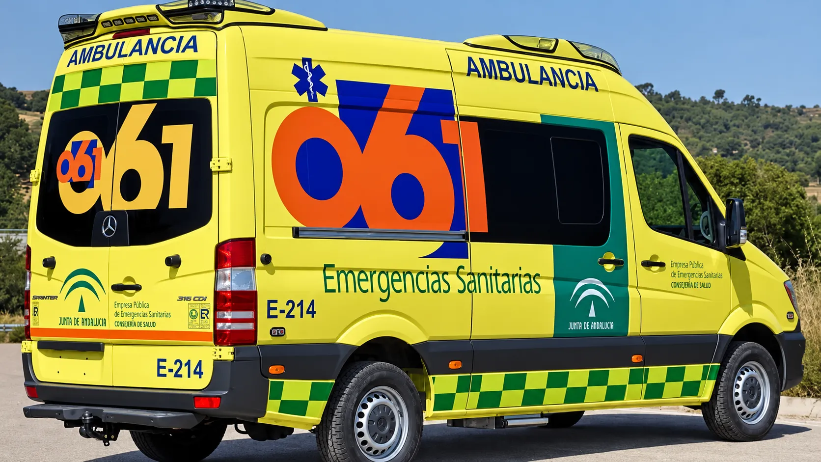 Foto de archivo. Ambulancia de la Junta de Andalucía.