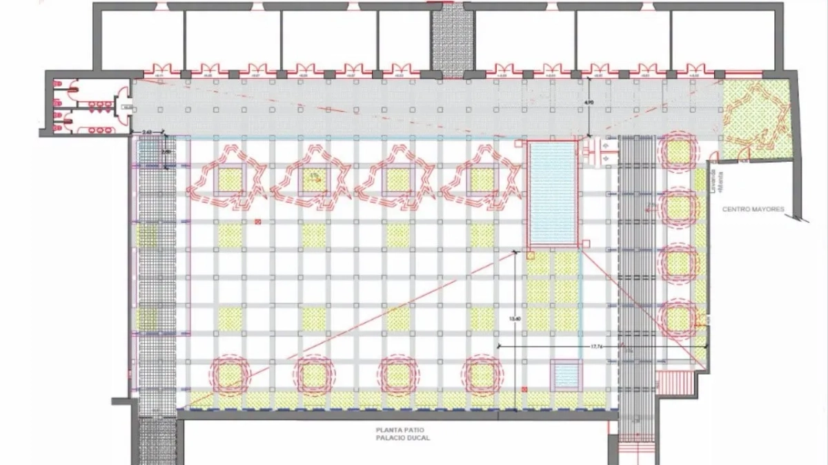 Proyecto del Patio del Palacio Ducal. Proyecto del Patio del Palacio Ducal.