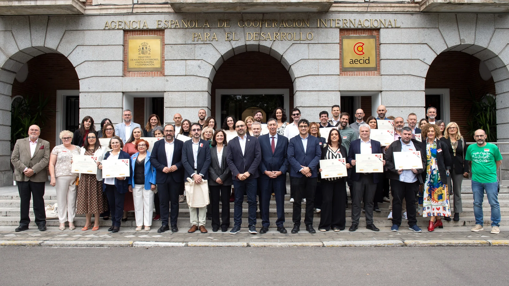Representantes de los centros premiados. Foto: AECID Representantes de los centros premiados. Foto: AECID