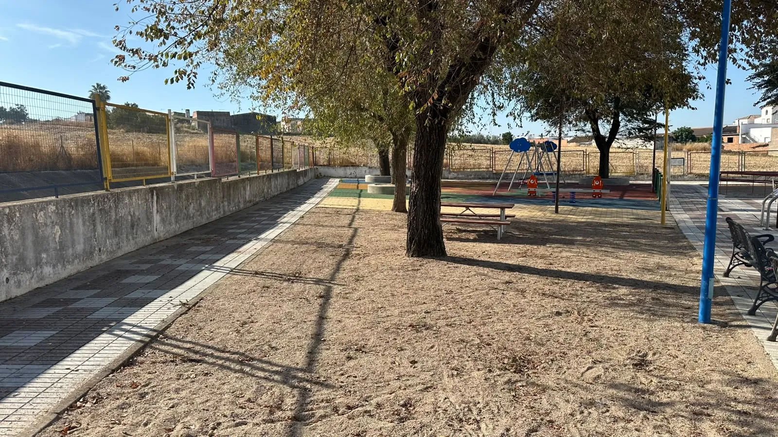 Un área del parque que será objeto de obras.