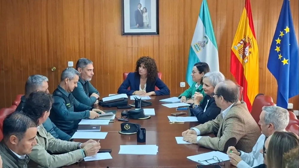 Reunión de subdelegación y Guardia Civil. Reunión de subdelegación y Guardia Civil.