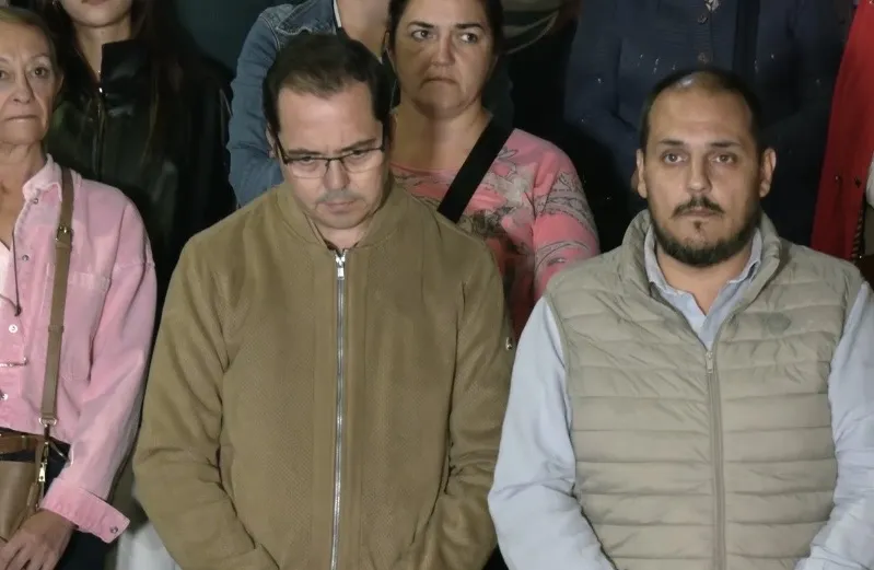 Minuto de silencio en Adamuz. Foto: Canal Sur