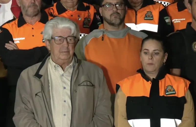 Minuto de silencio en Adamuz. Foto: Canal Sur
