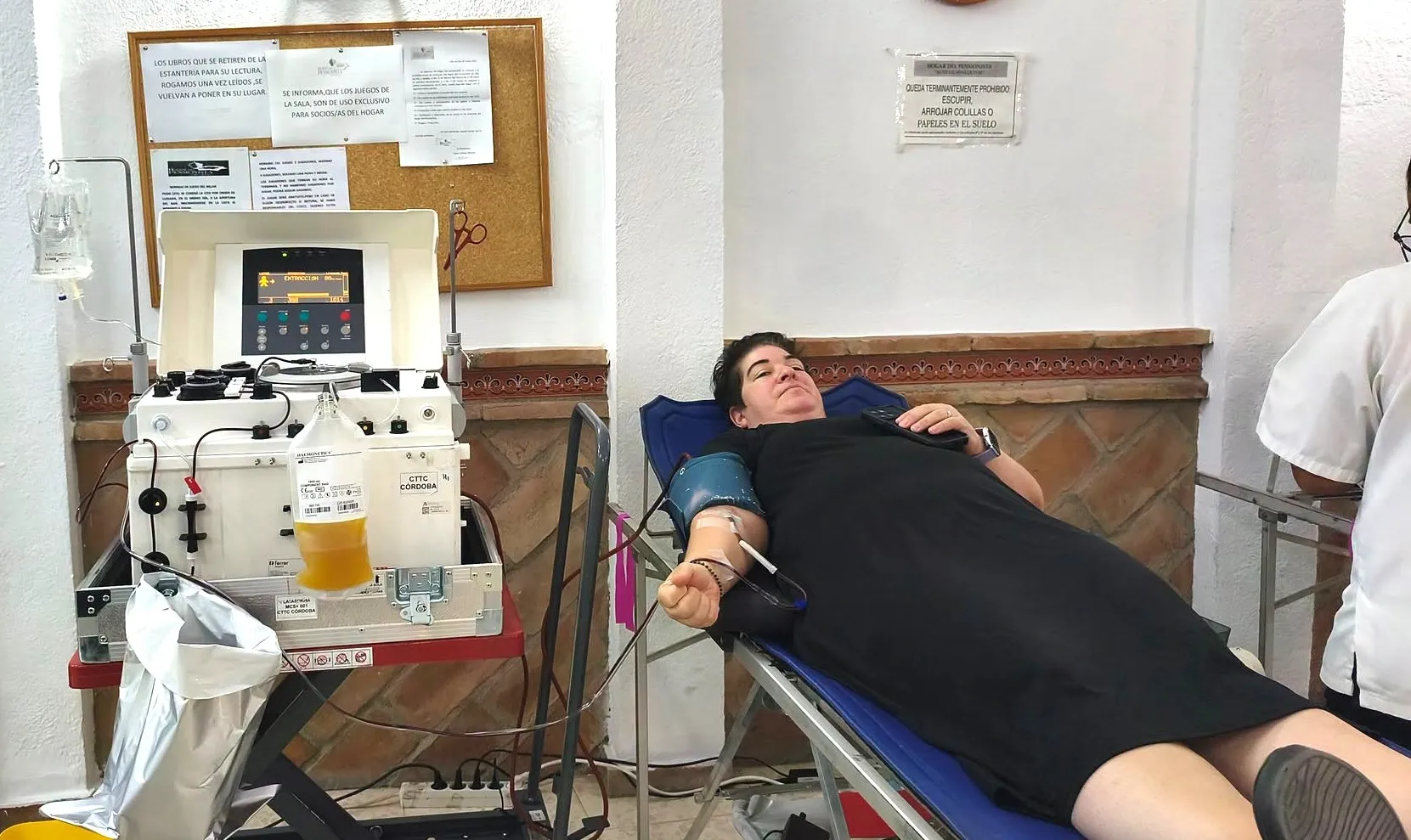 Donación de sangre en Villa del Río. Foto de archivo: Ayto de Villa del Río